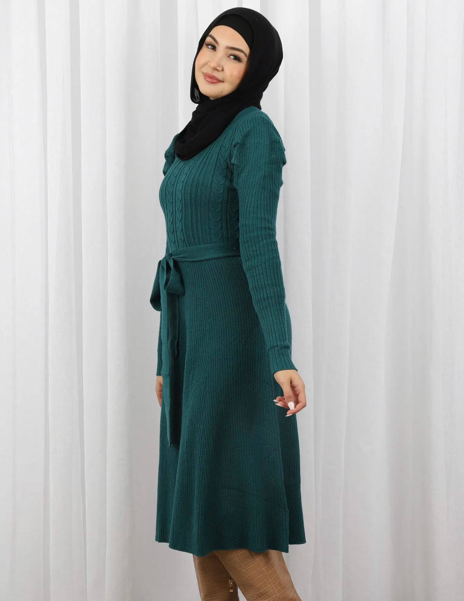 Julia Puff Sleeve Knit Dress