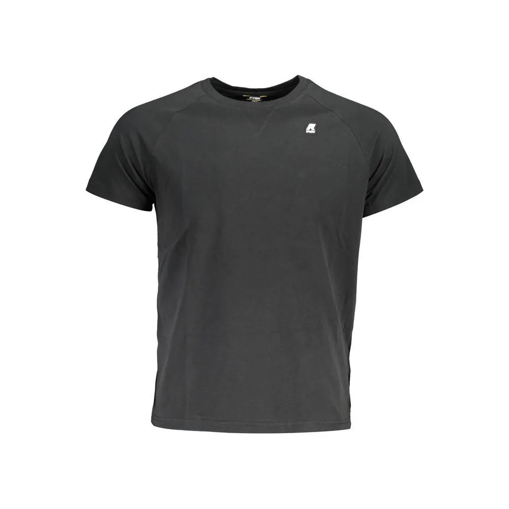 K-WAY Sleek Cotton Round Neck Tee with Logo Detail