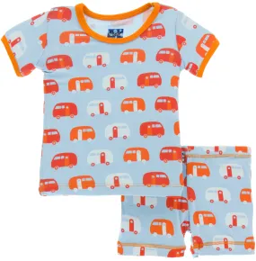 KicKee Pants Pond Camper Short Sleeve Pajama Set with Shorts