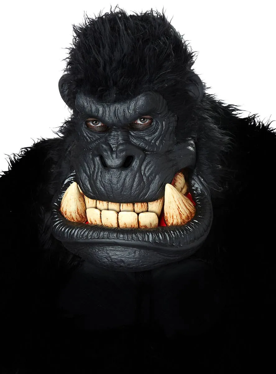 Killa Gorilla Deluxe Halloween Animotion Mask with Fur