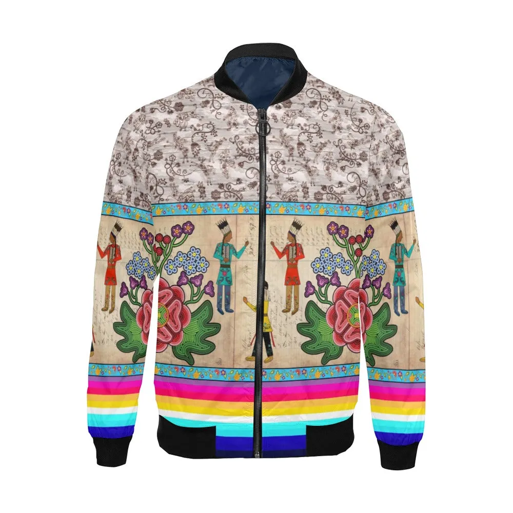 Kinship Ties All Over Print Bomber Jacket for Men