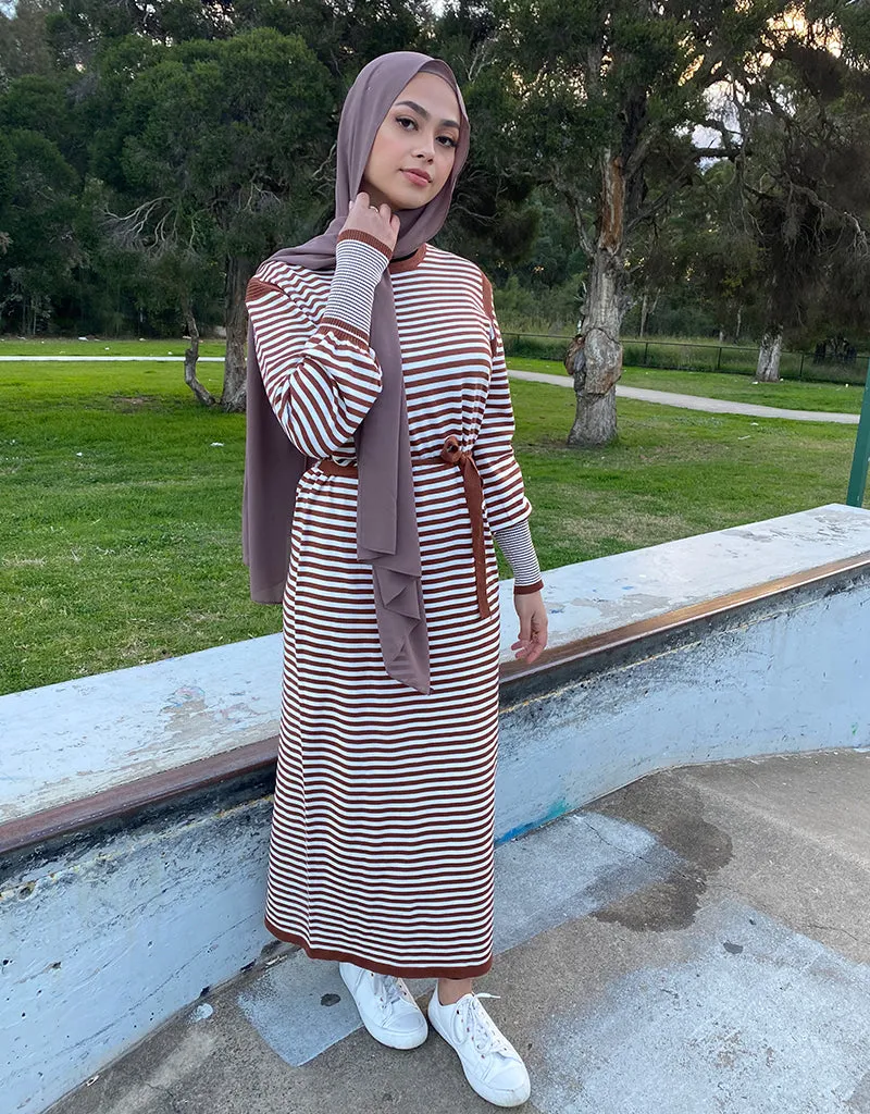 Knit Striped Body Dress