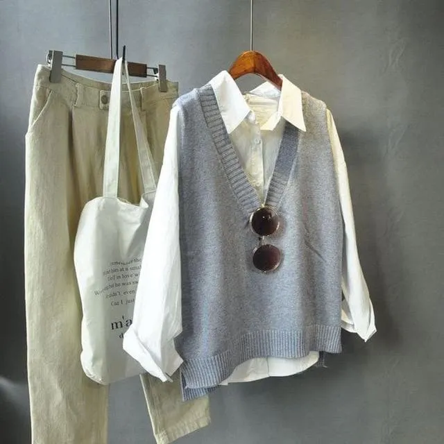 Knit V-Neck Vest