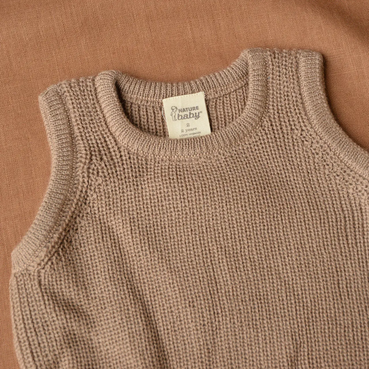 Knitted Vest - 100% Organic Merino - Sparrow (4-5y) *Last One!