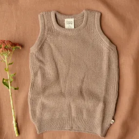 Knitted Vest - 100% Organic Merino - Sparrow (4-5y) *Last One!