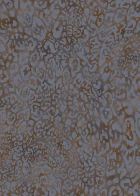 Leopard imprint Wallpaper - Brown blue / spot