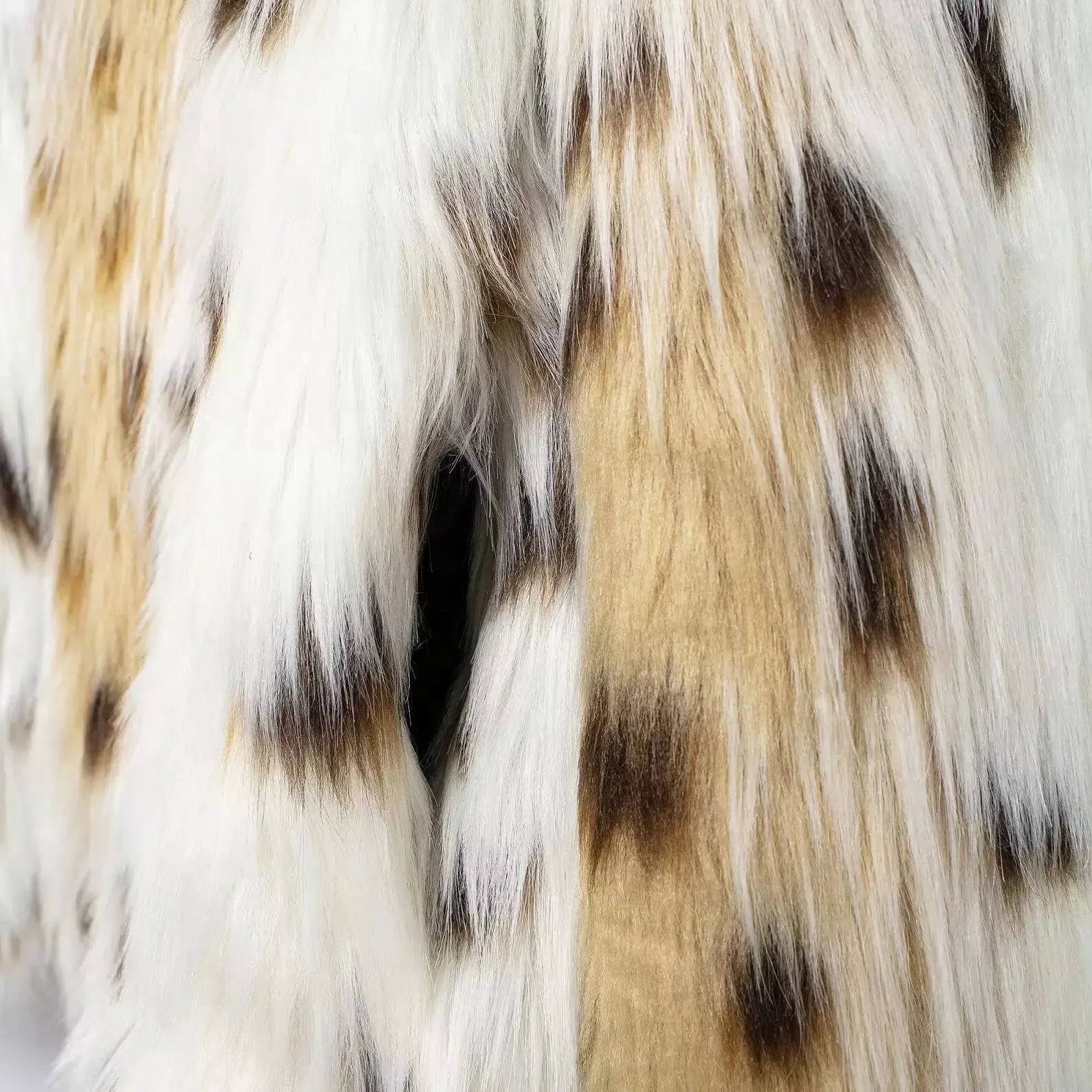 Leopard Print Faux Fur Coat