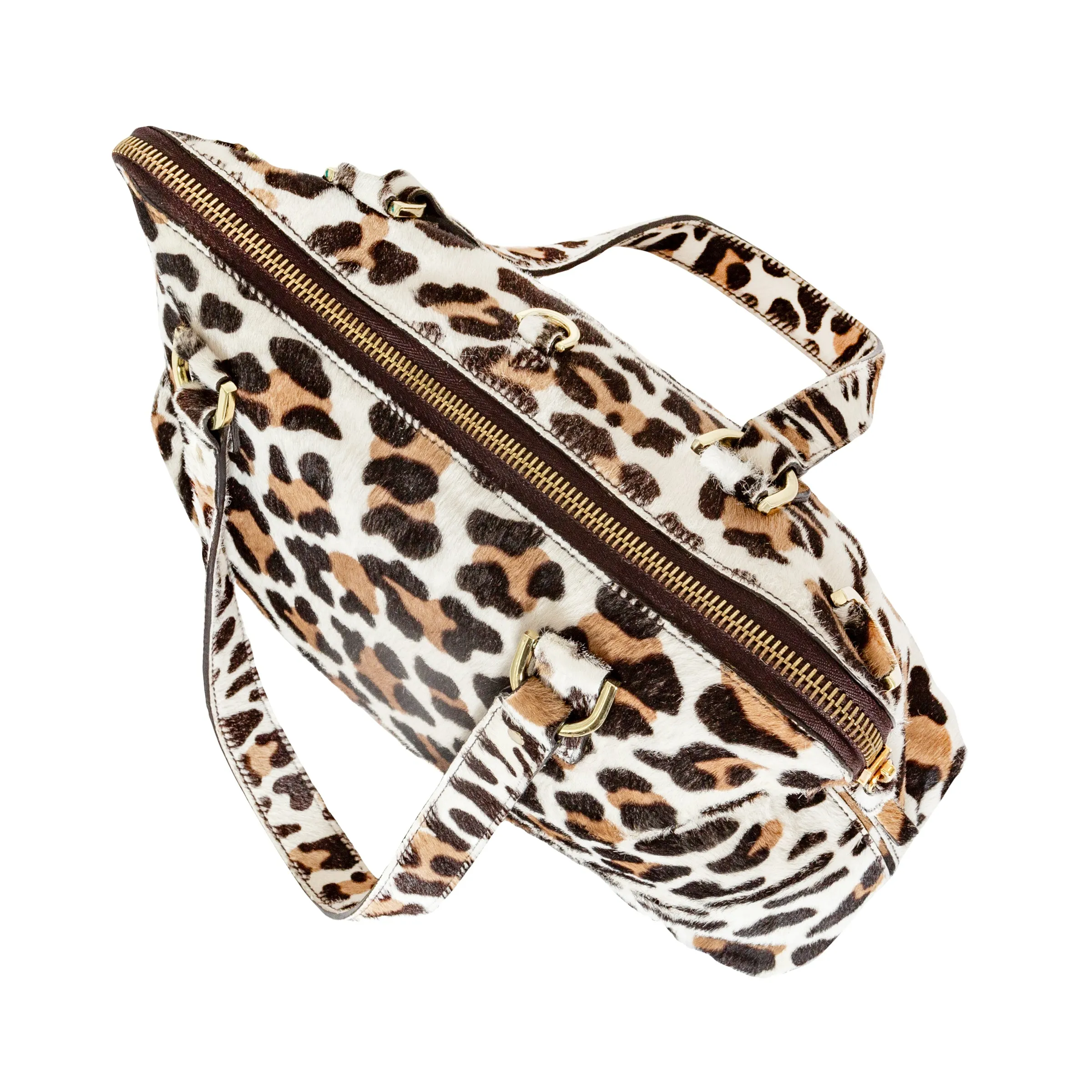 Leopard Print Pony Hair Bag