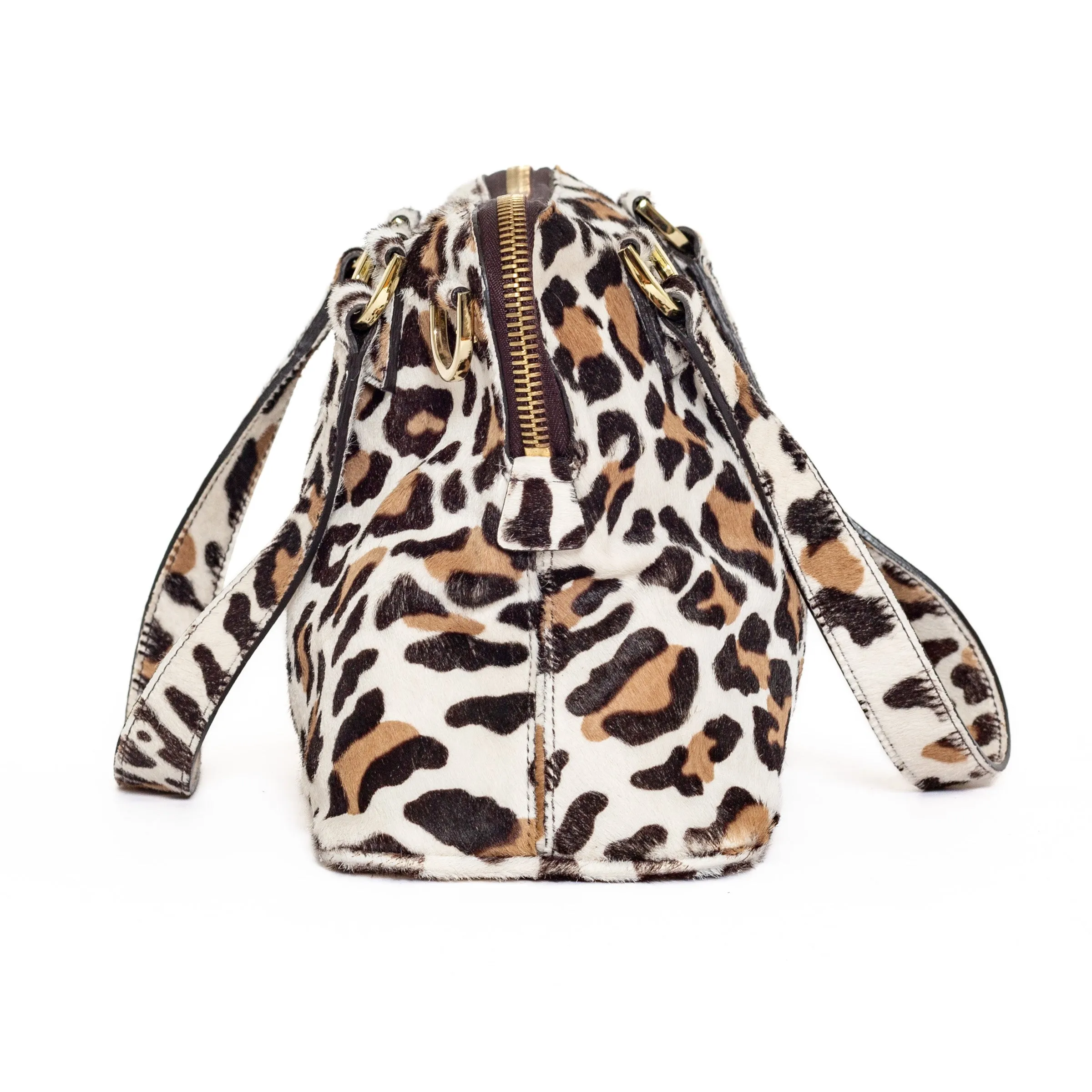 Leopard Print Pony Hair Bag