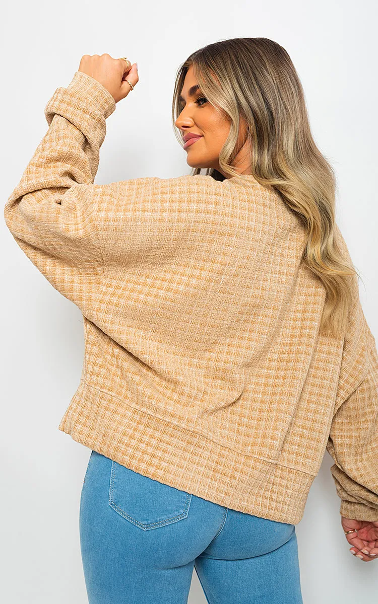 Long Sleeve Knitted Jumper With Tassel Detail