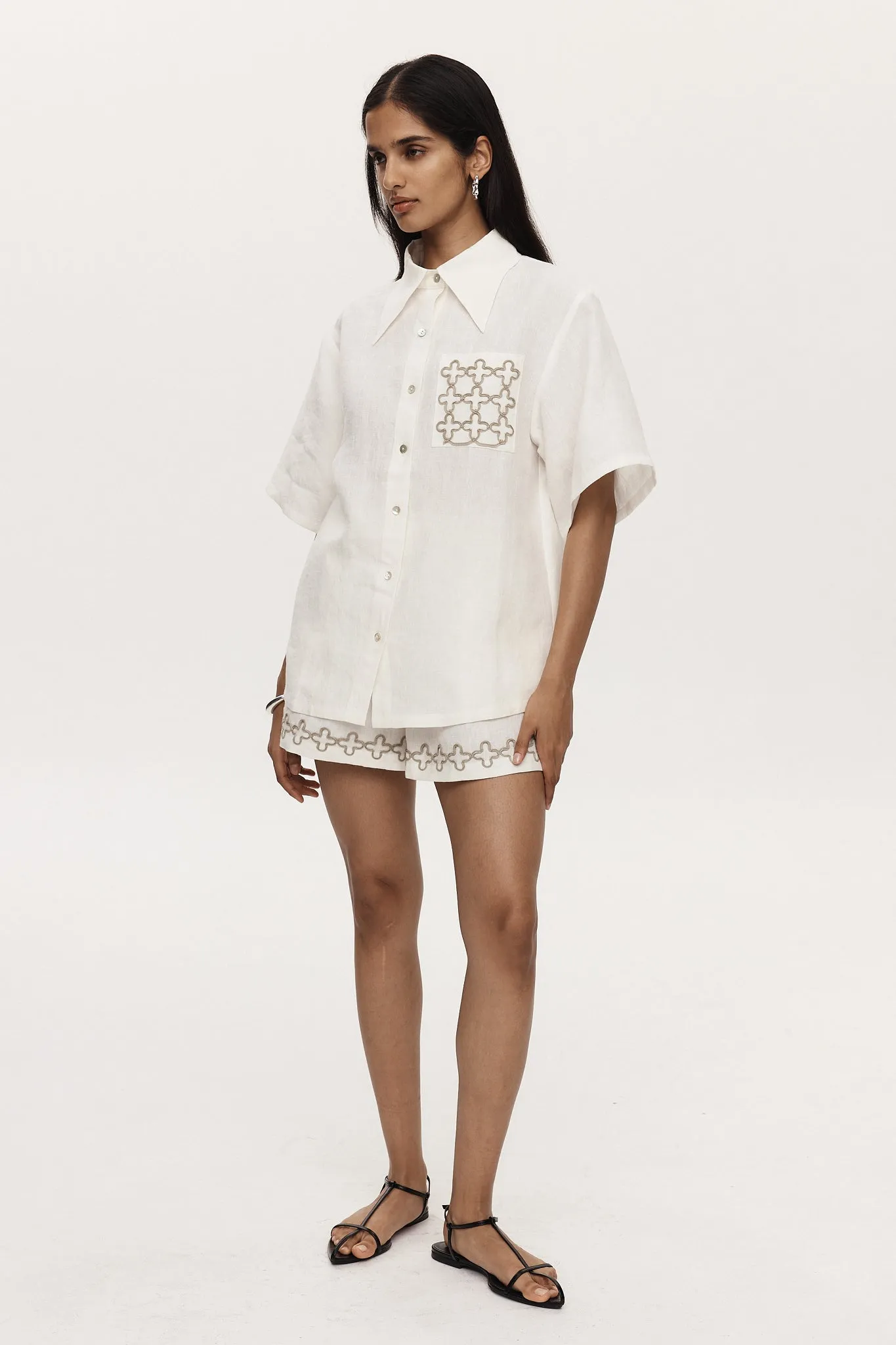 Marle Tegan Shirt - Ivory