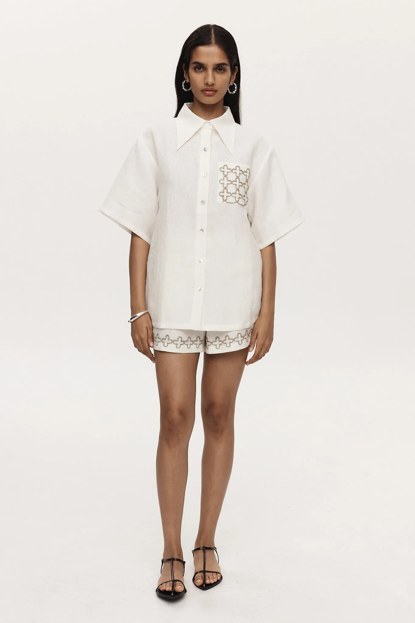 Marle Tegan Shirt - Ivory