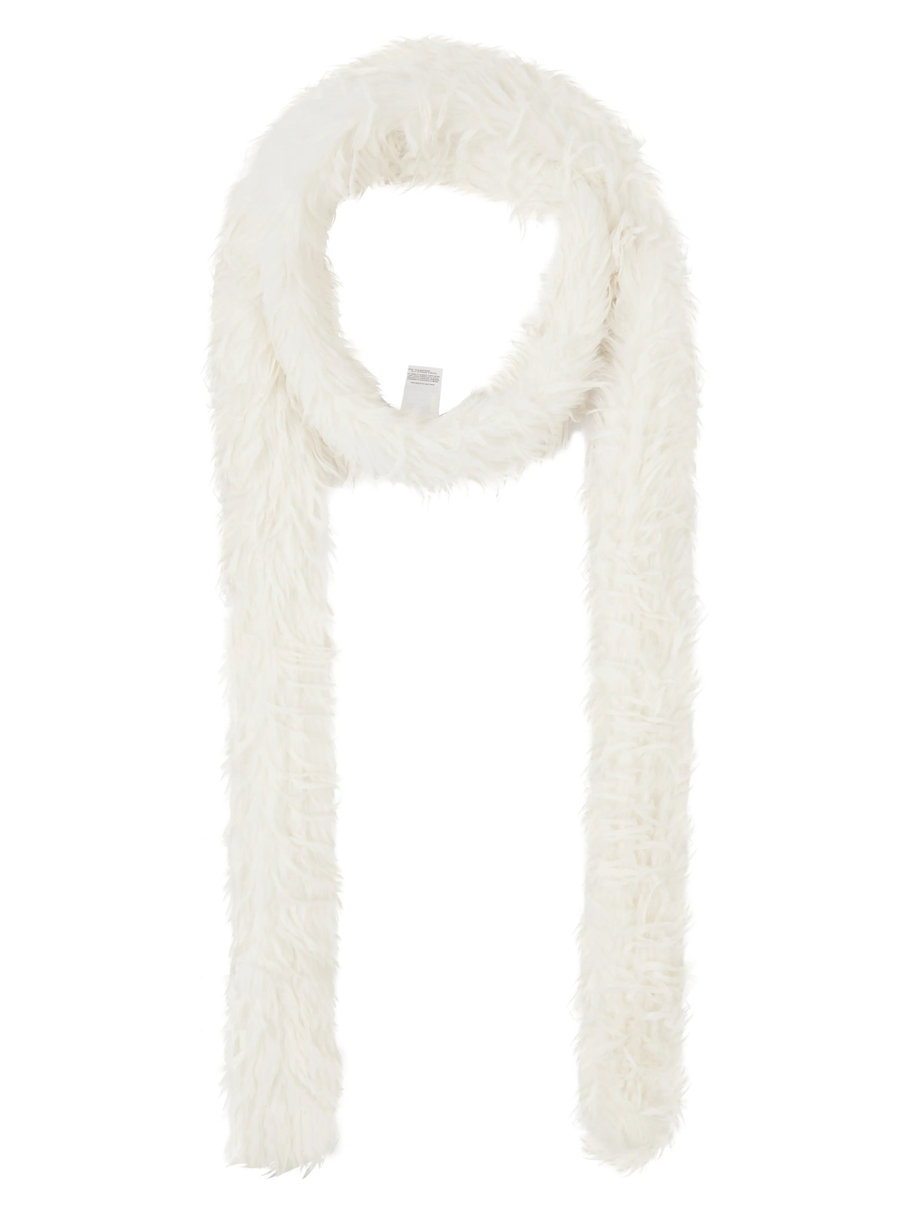 MARMOT FUR SCARF IN CREAM