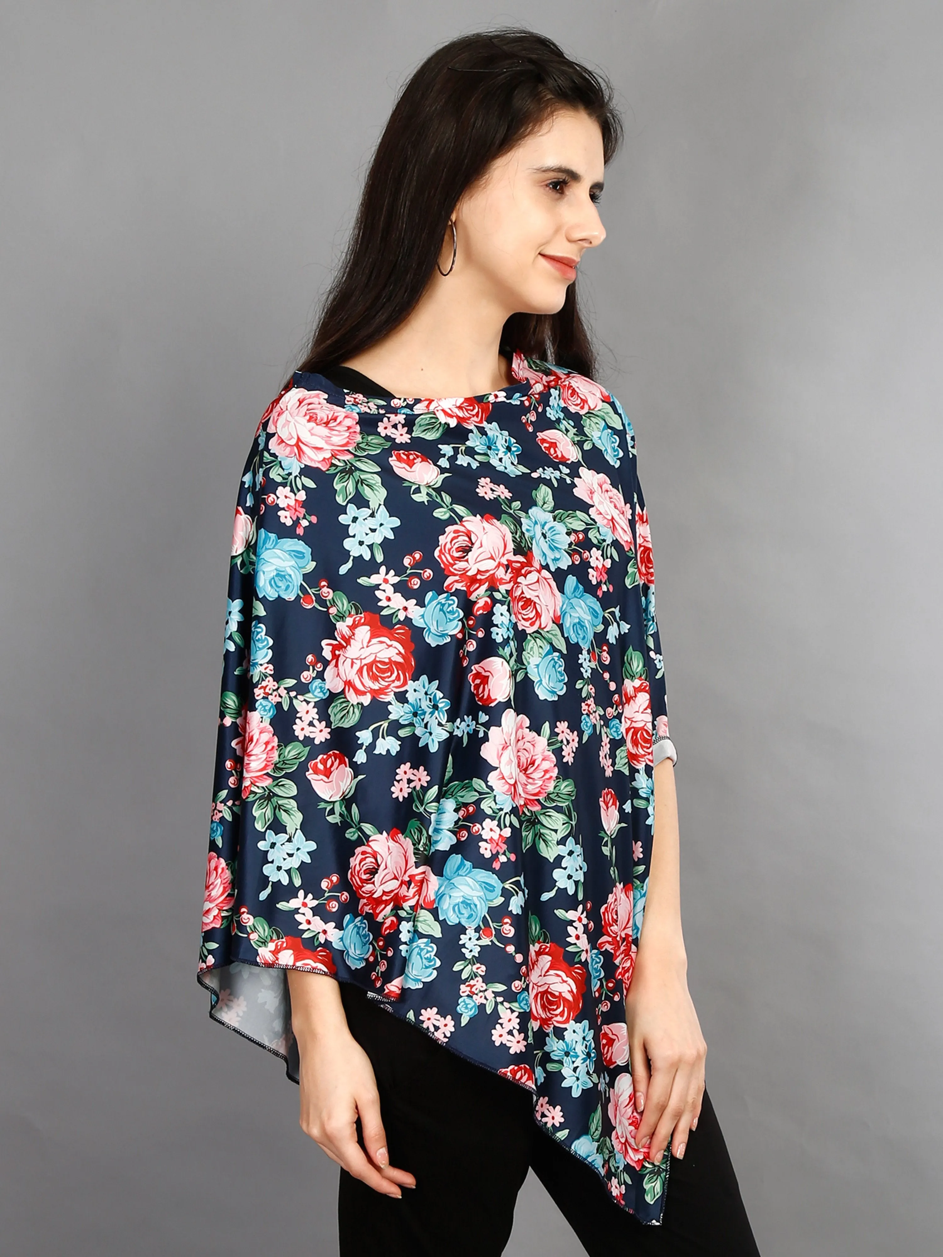 Maternity and Nursing Wear- Floral Blue