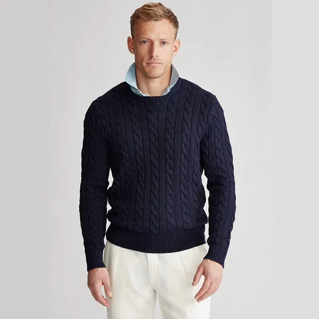 Mens Casual Turtleneck Pullover Sweater