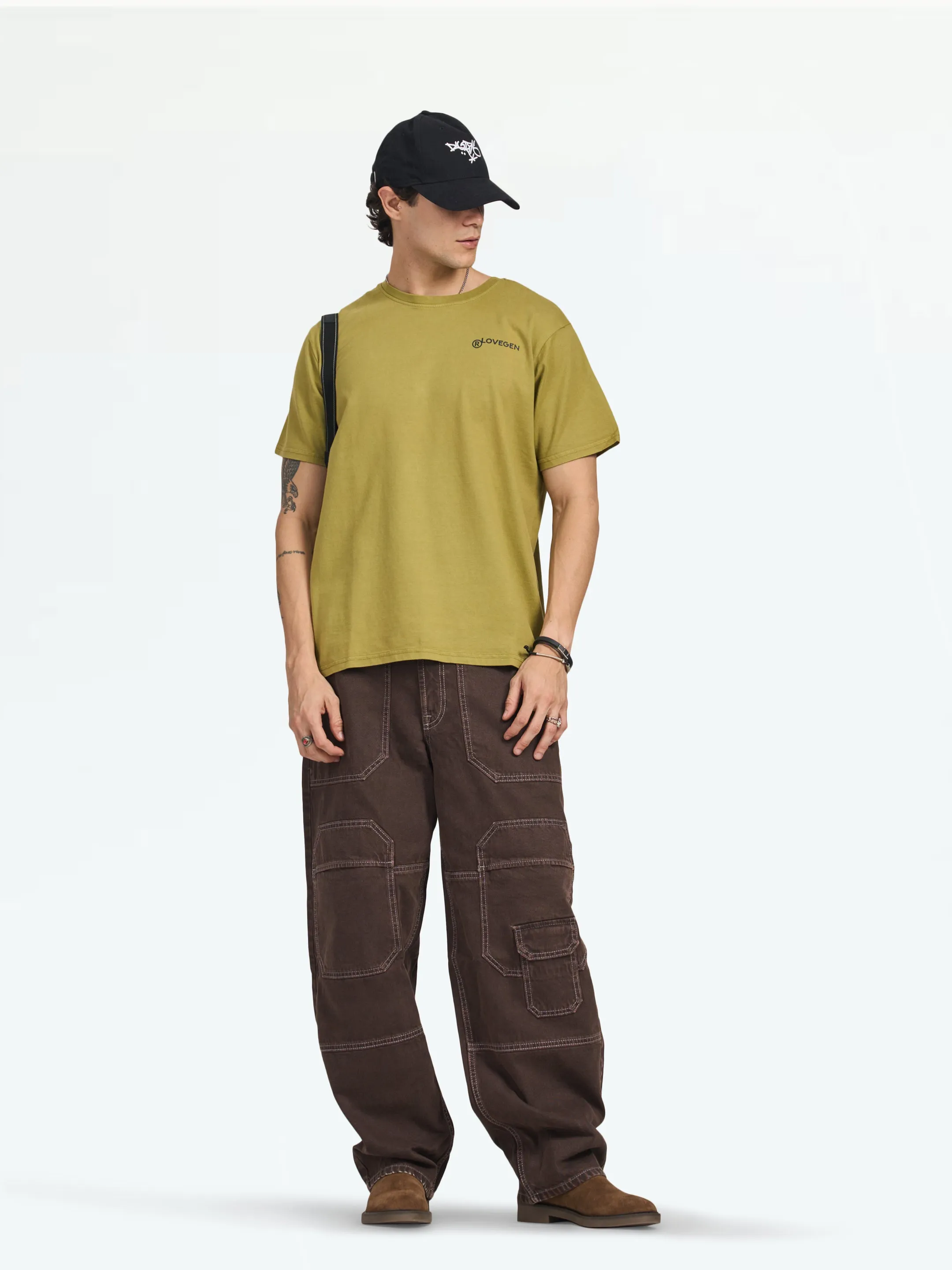 Men's Olive Thermal-B Tee