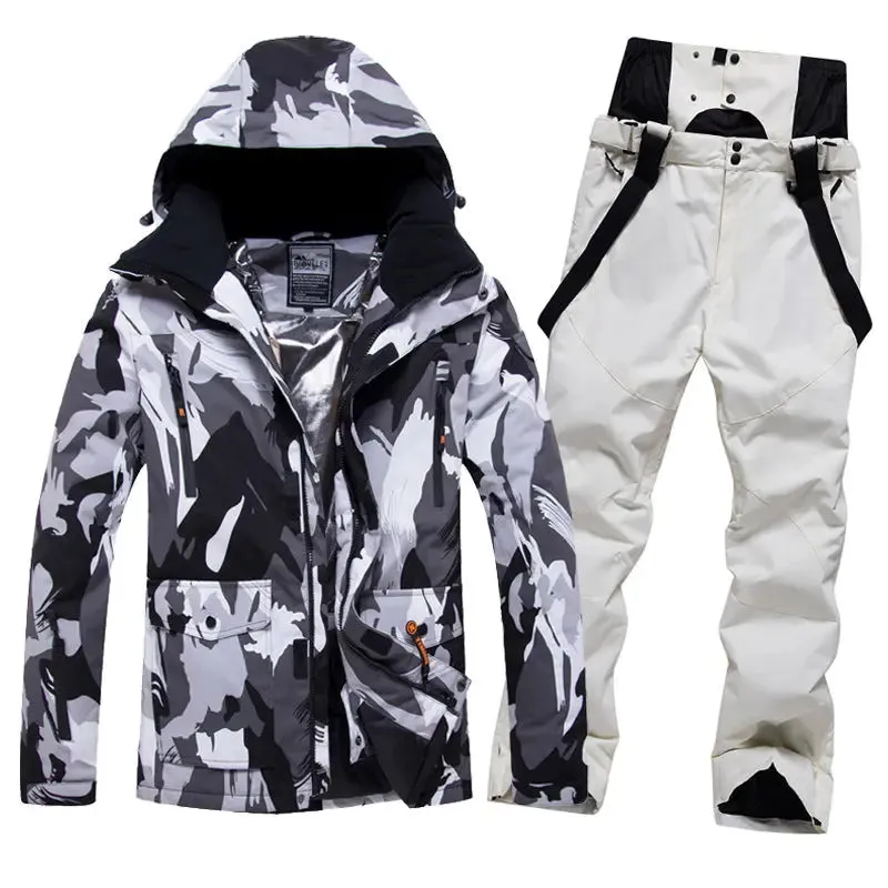 Mens Ski Jacket and Pants Set 2 Pieces