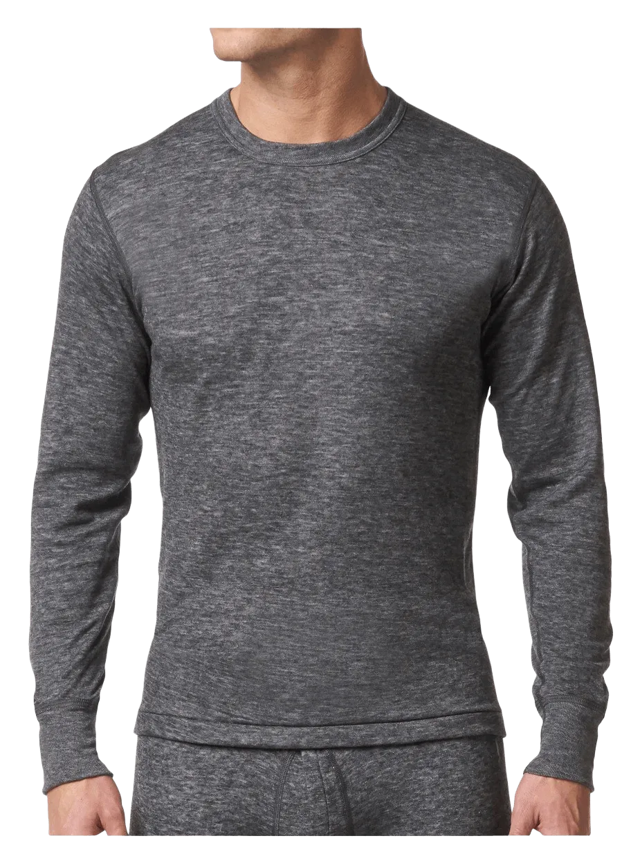 Men's Two-Layer Wool Blend Base Layer Top