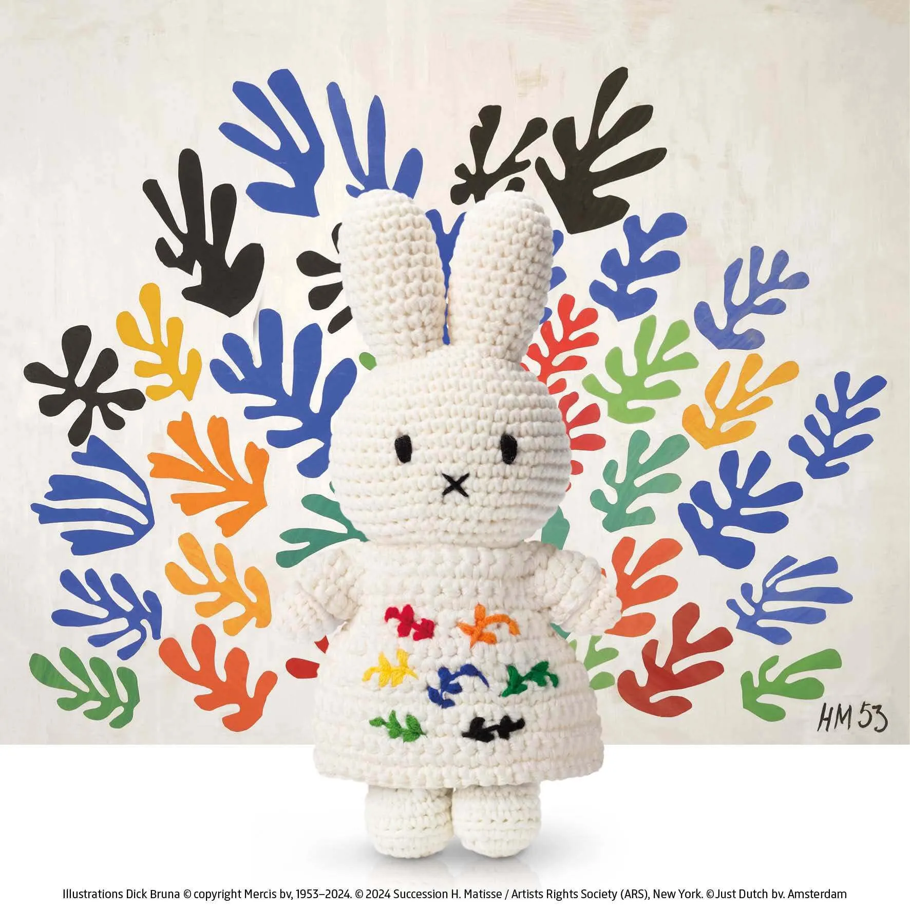 Miffy Henri Matisse Inspired Dress Knit Plushie