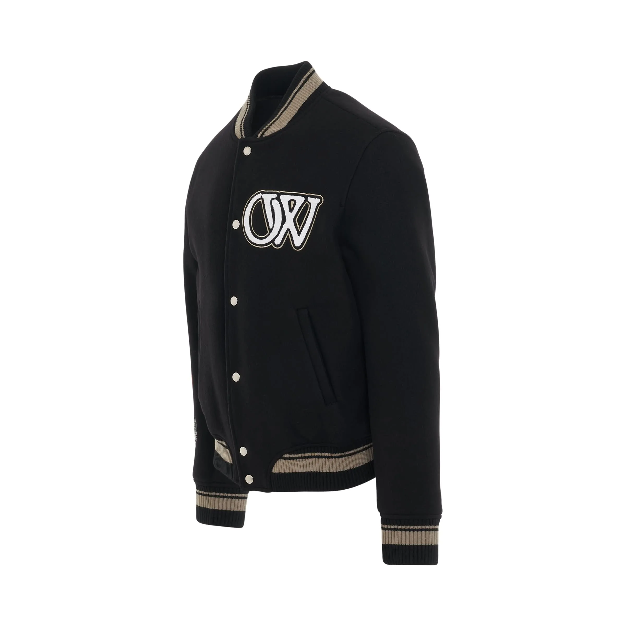 Moon Phase Varsity Bomber Jacket