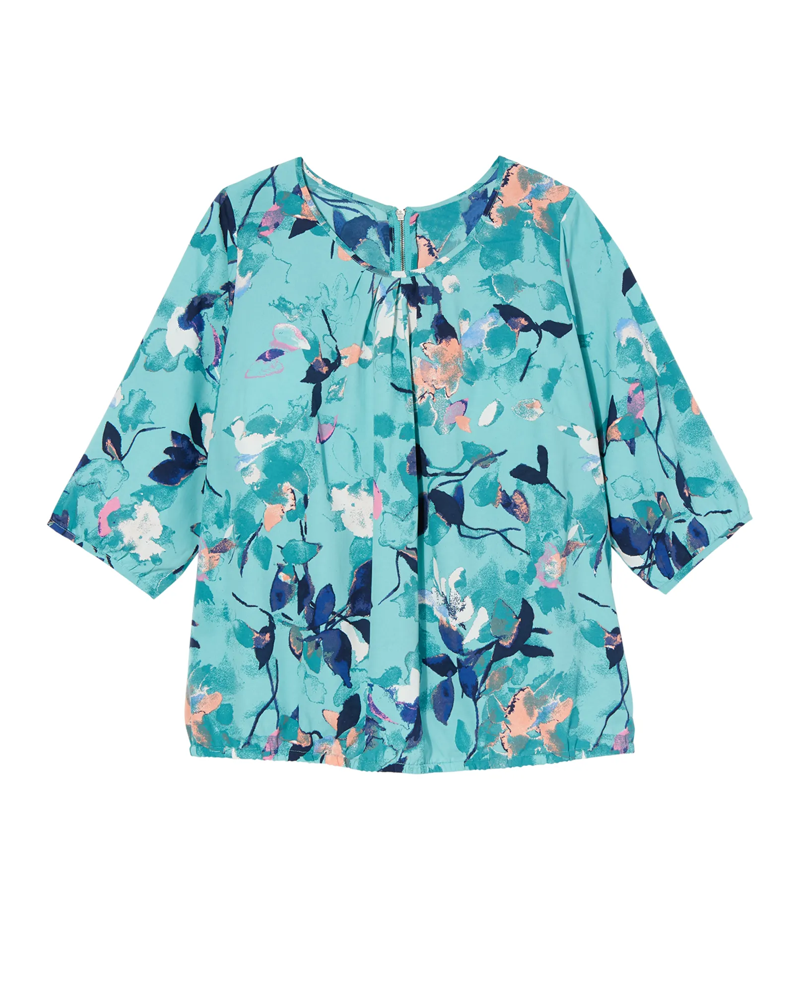 Mykki Blouse | Teal / Light Green