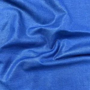 Navy Blue Solid Cotton Khadi Fabric