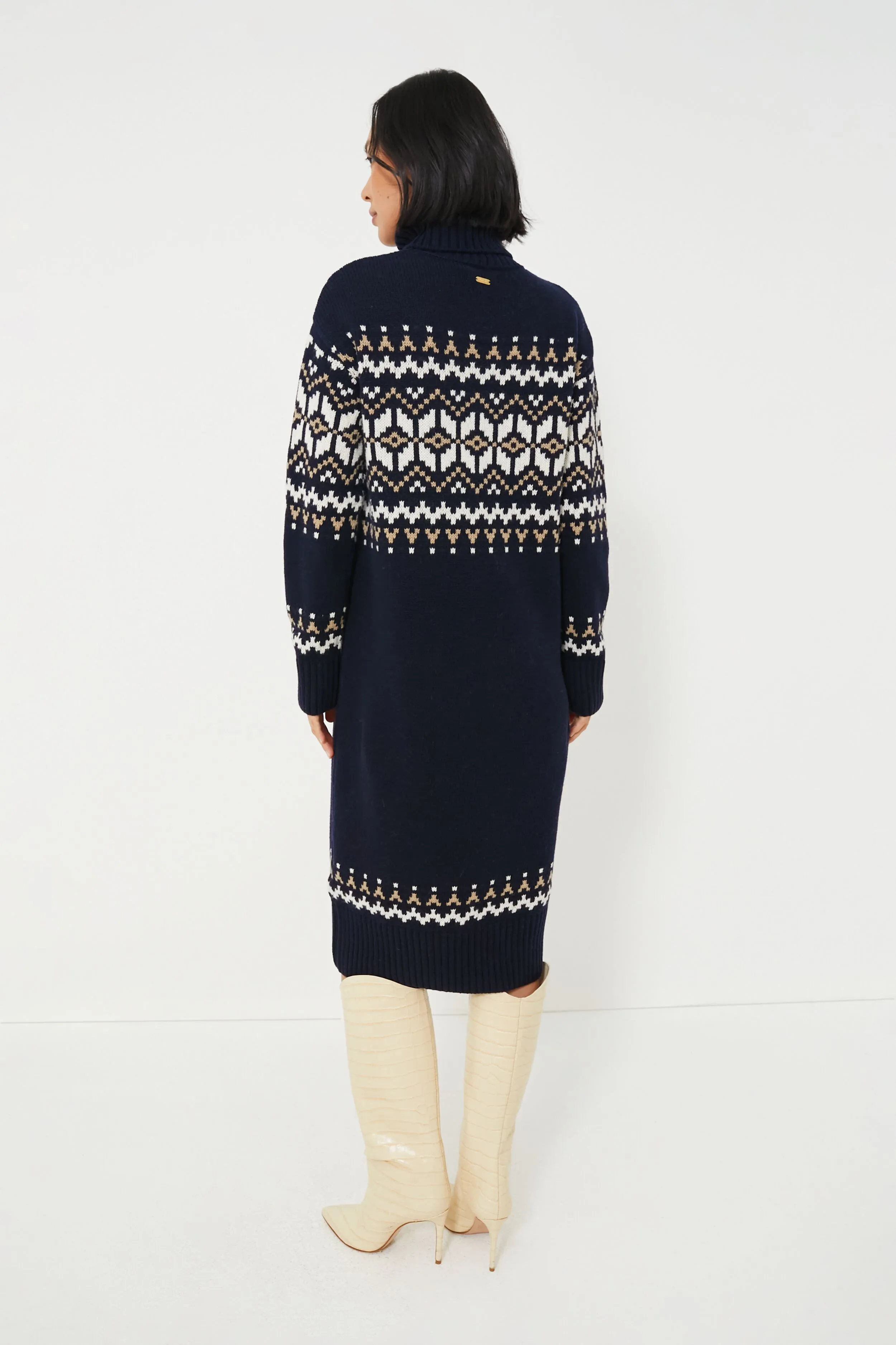 Navy Patrisse Knit Dress