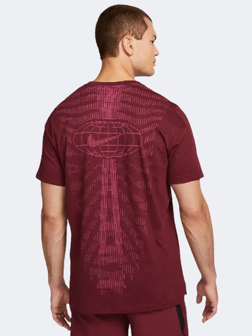 Nike Pro Dri-Fit Men Training T-Shirt Dark Beetroot