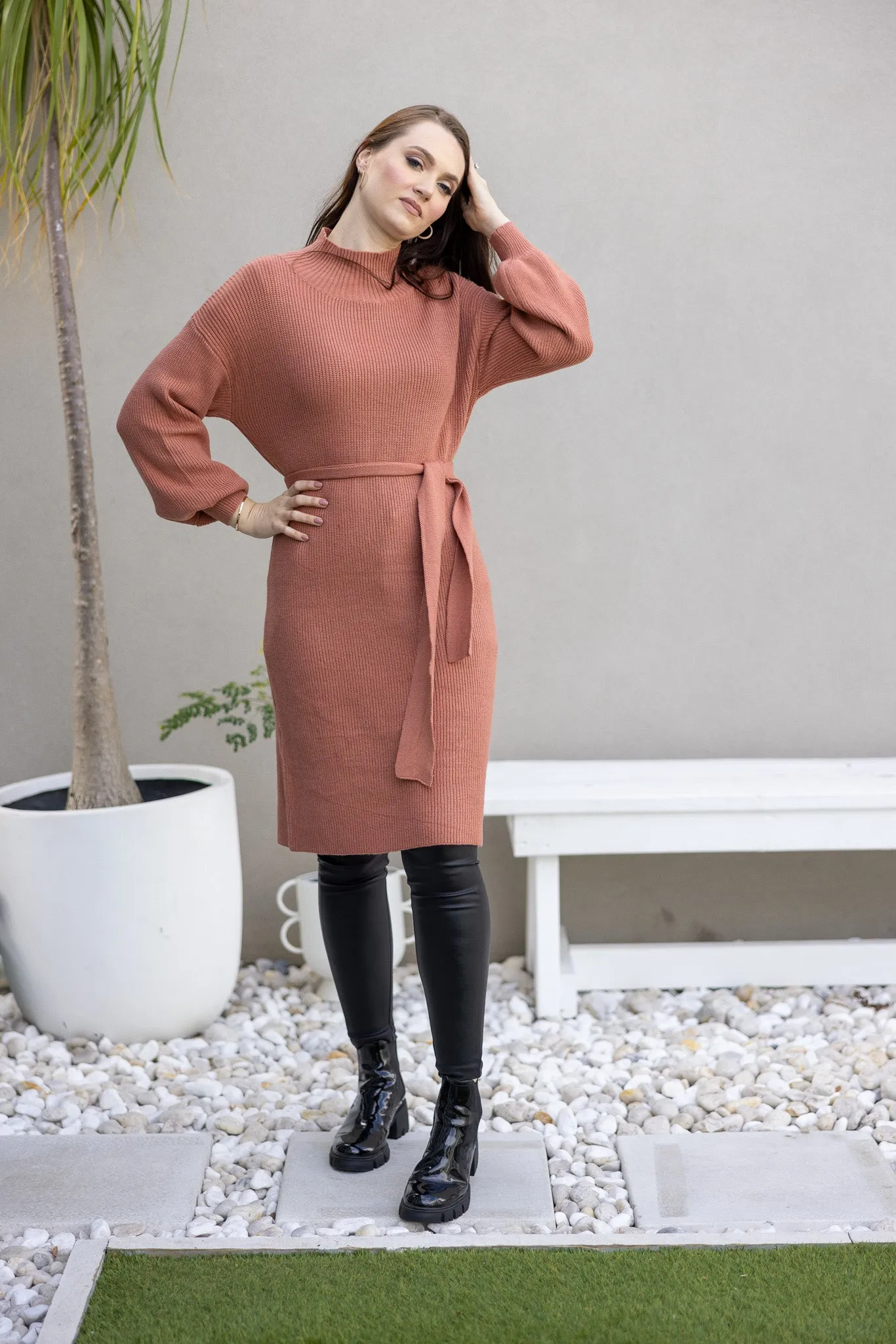 Nolla Tie Knit Dress