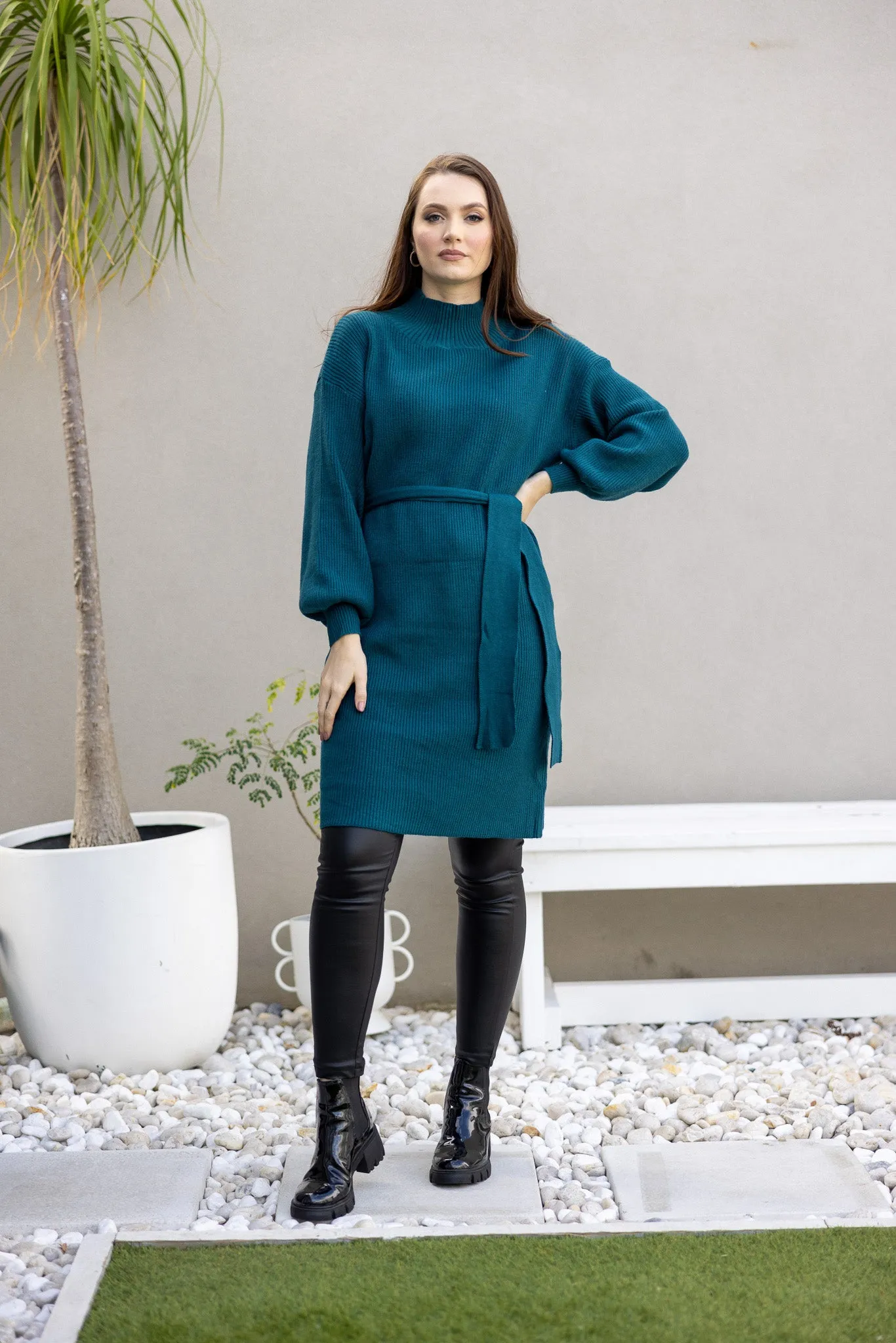 Nolla Tie Knit Dress