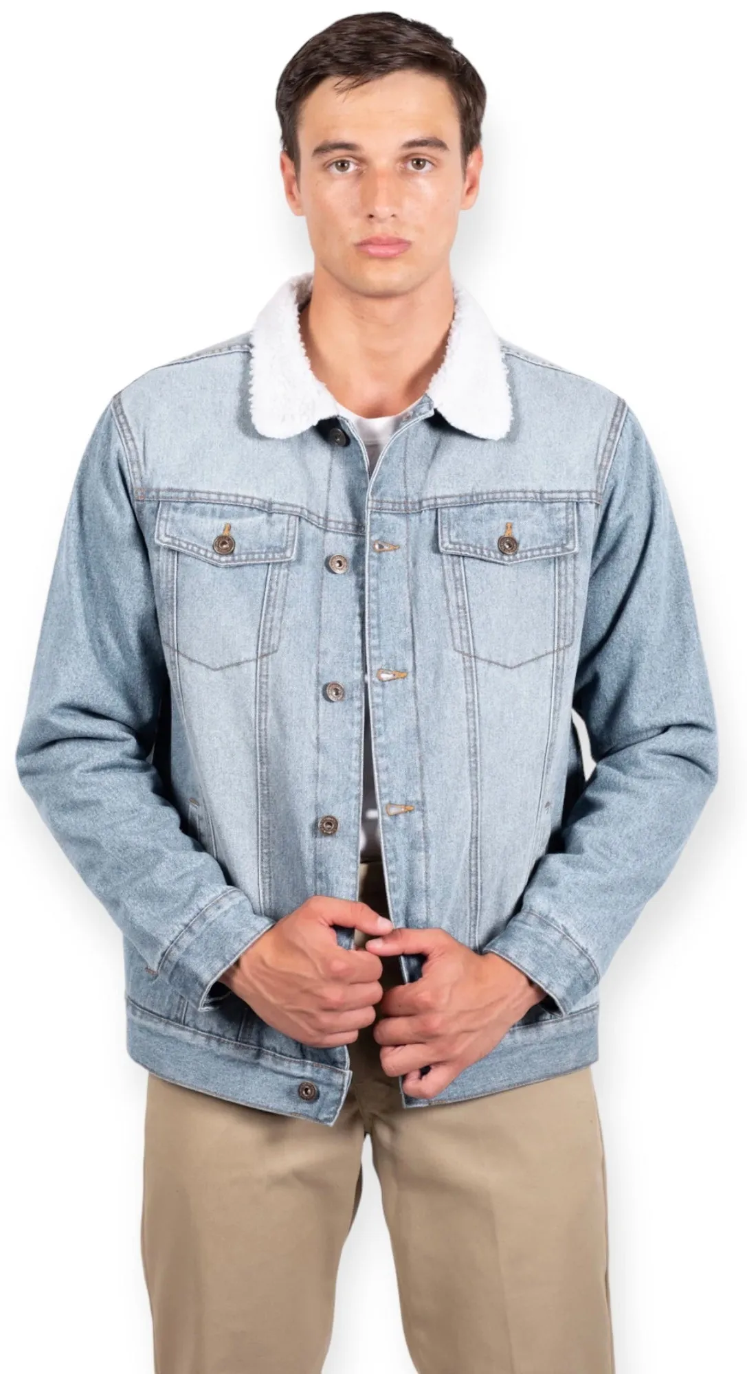 Original Sherpa Denim Trucker Jacket