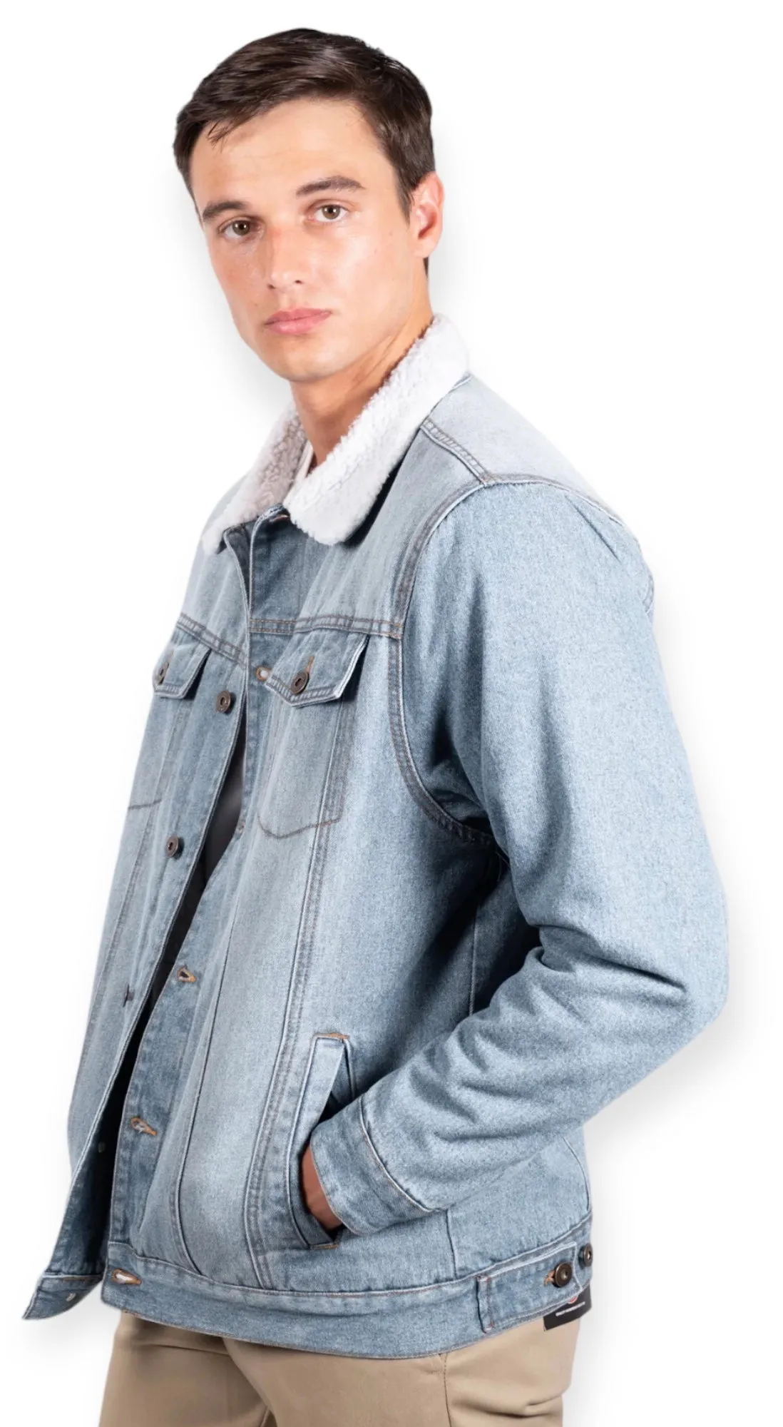 Original Sherpa Denim Trucker Jacket