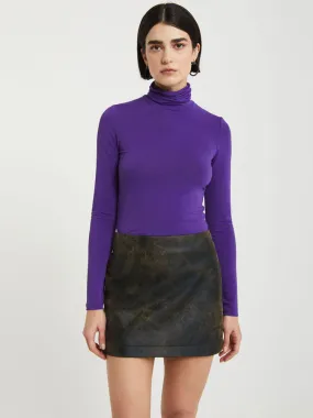 Ottod'Ame Turtleneck Jumper Purple