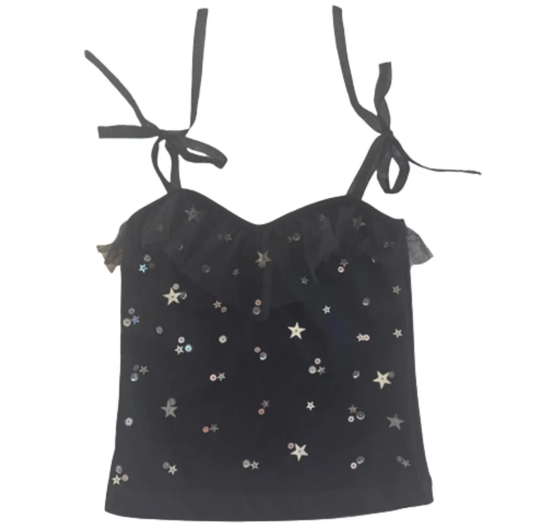 Petite Star Black Top