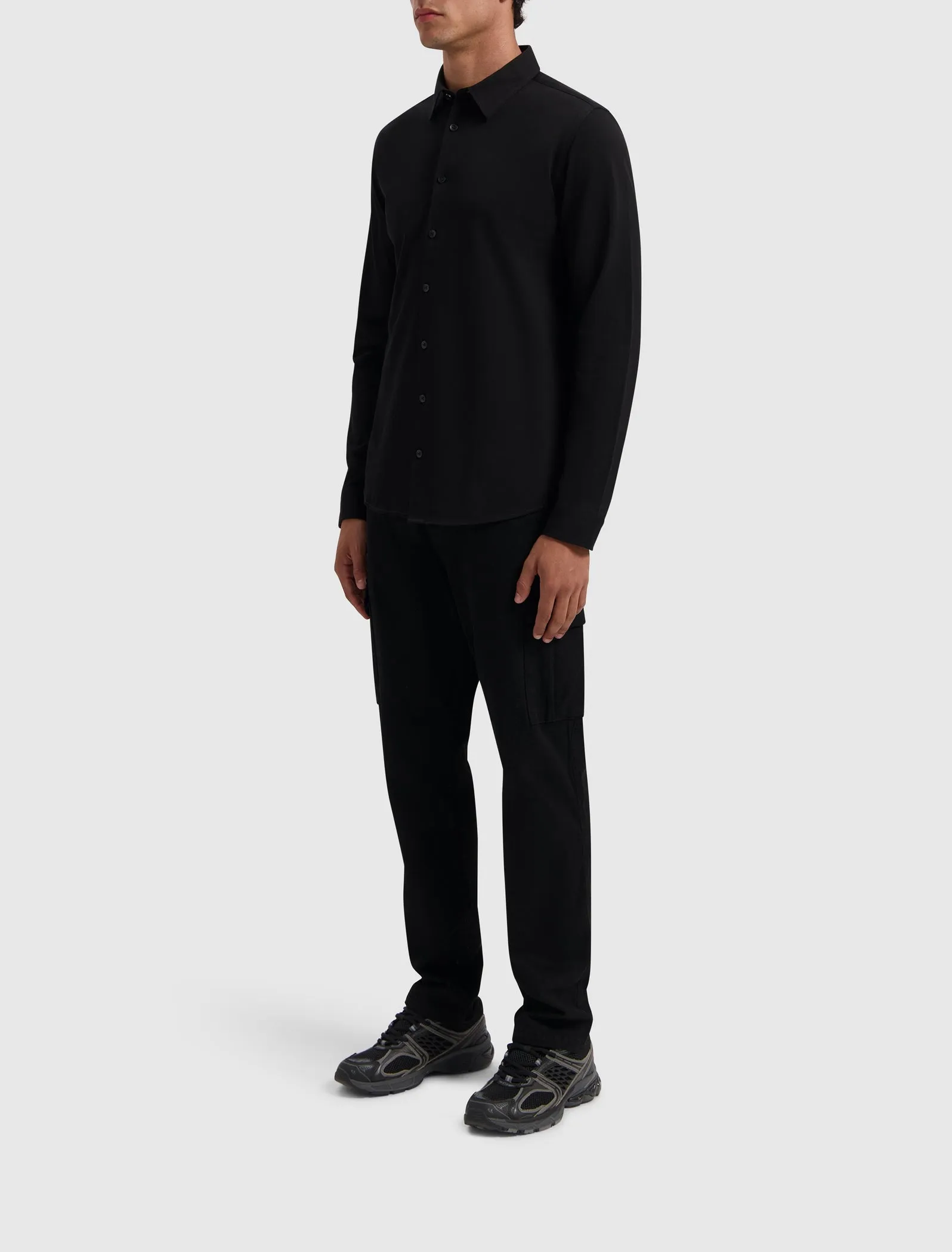 Piqué Shirt | Black