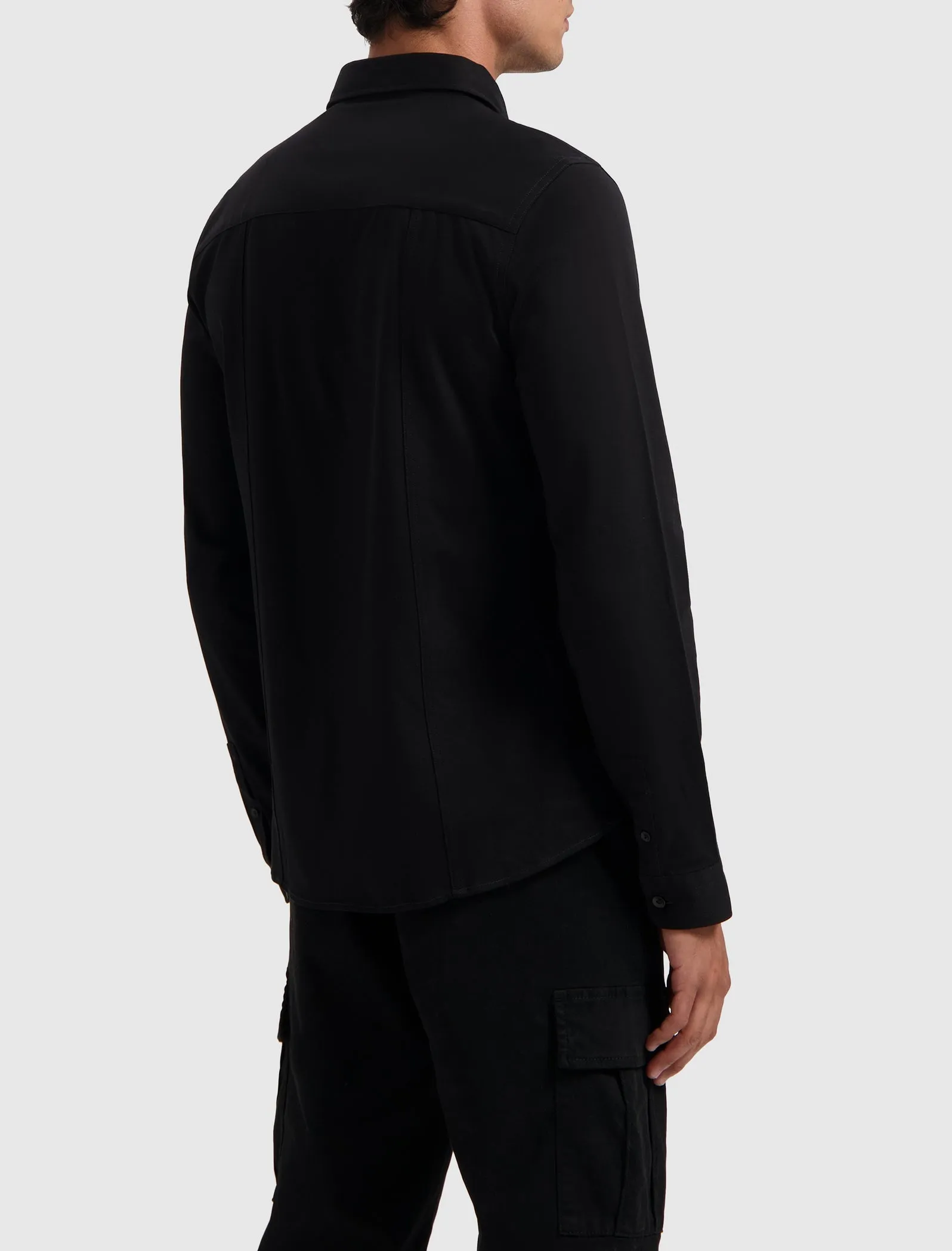 Piqué Shirt | Black