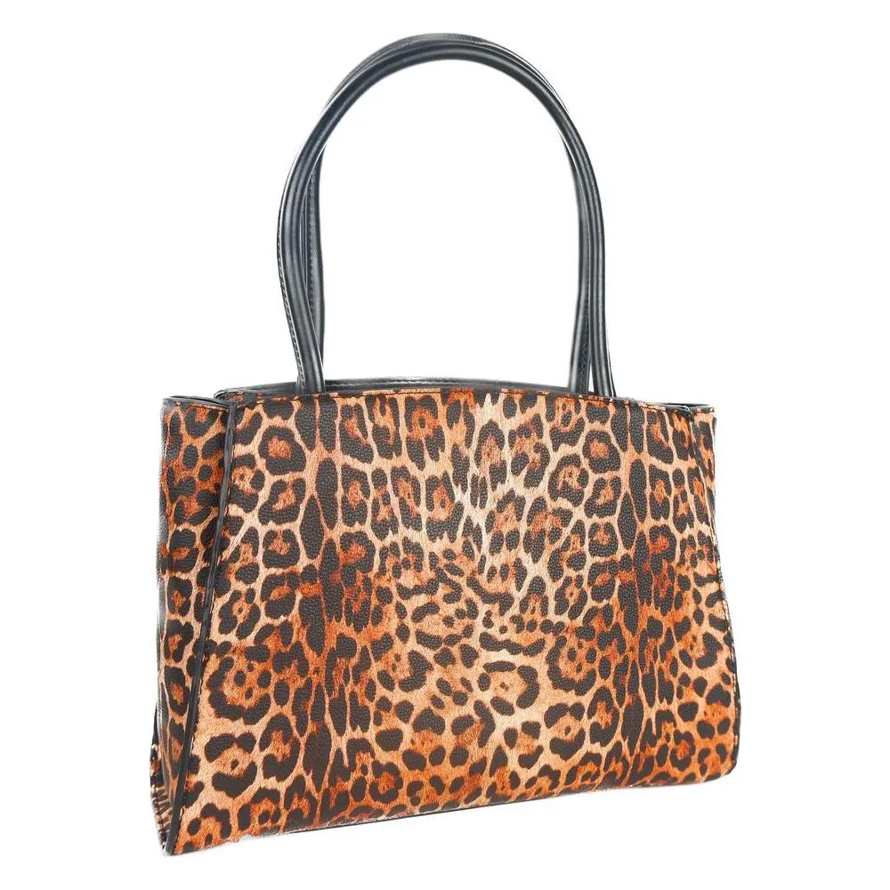 Plein Sport Leopard Print Shopper with Logo Accent