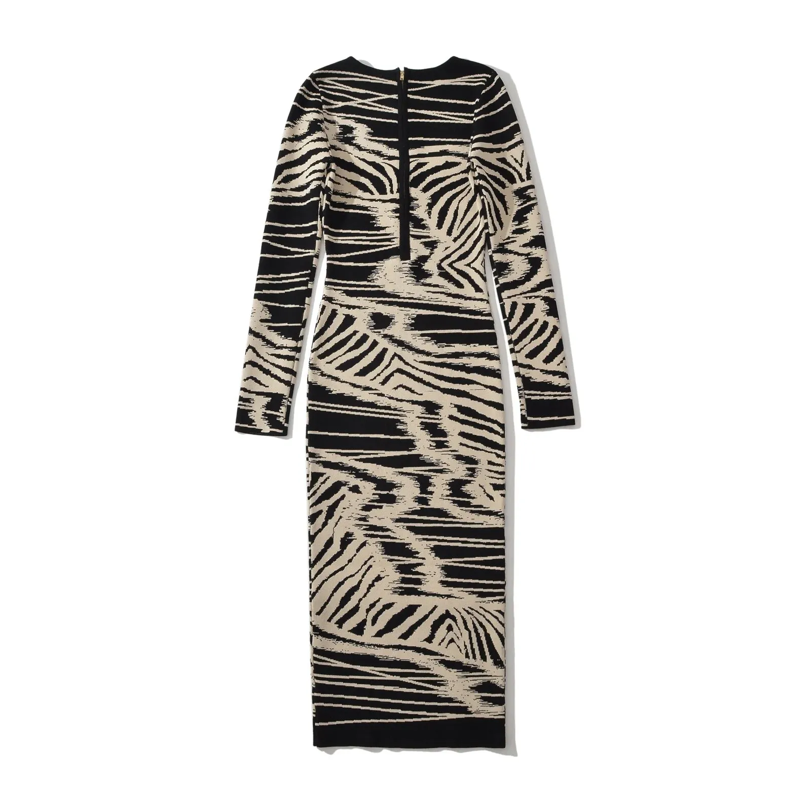 Pre Order:  Abstract Wave Jacquard Knit Dress