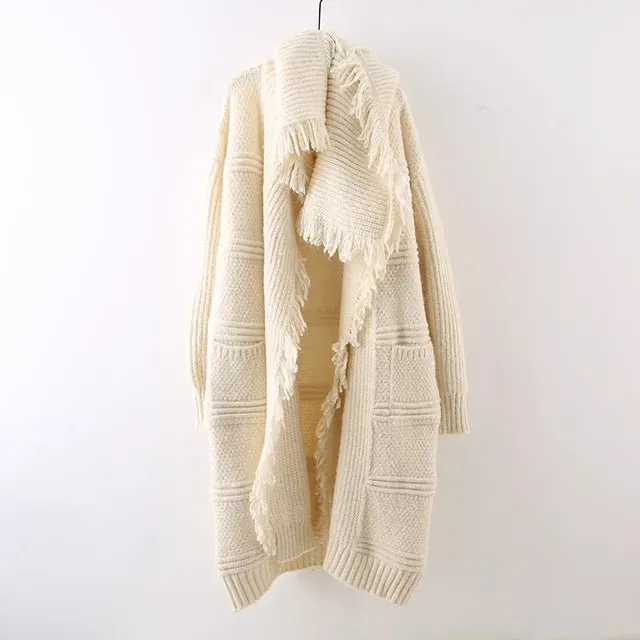 Pre Order:  Knit Tassel Cardigan