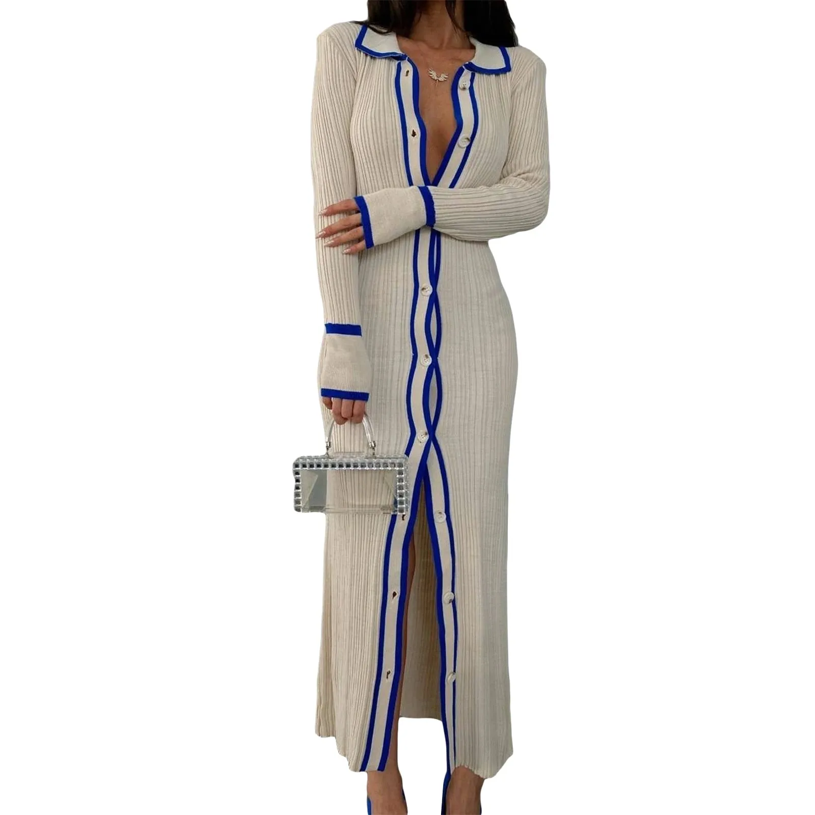 Pre Order:  Stripe Lapel Dress - @thestylistbritt