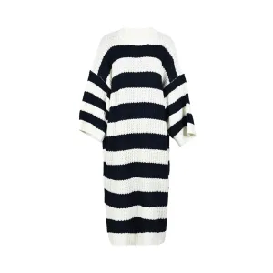 Pre Order:  Striped Loose Knitted Dress Sweater