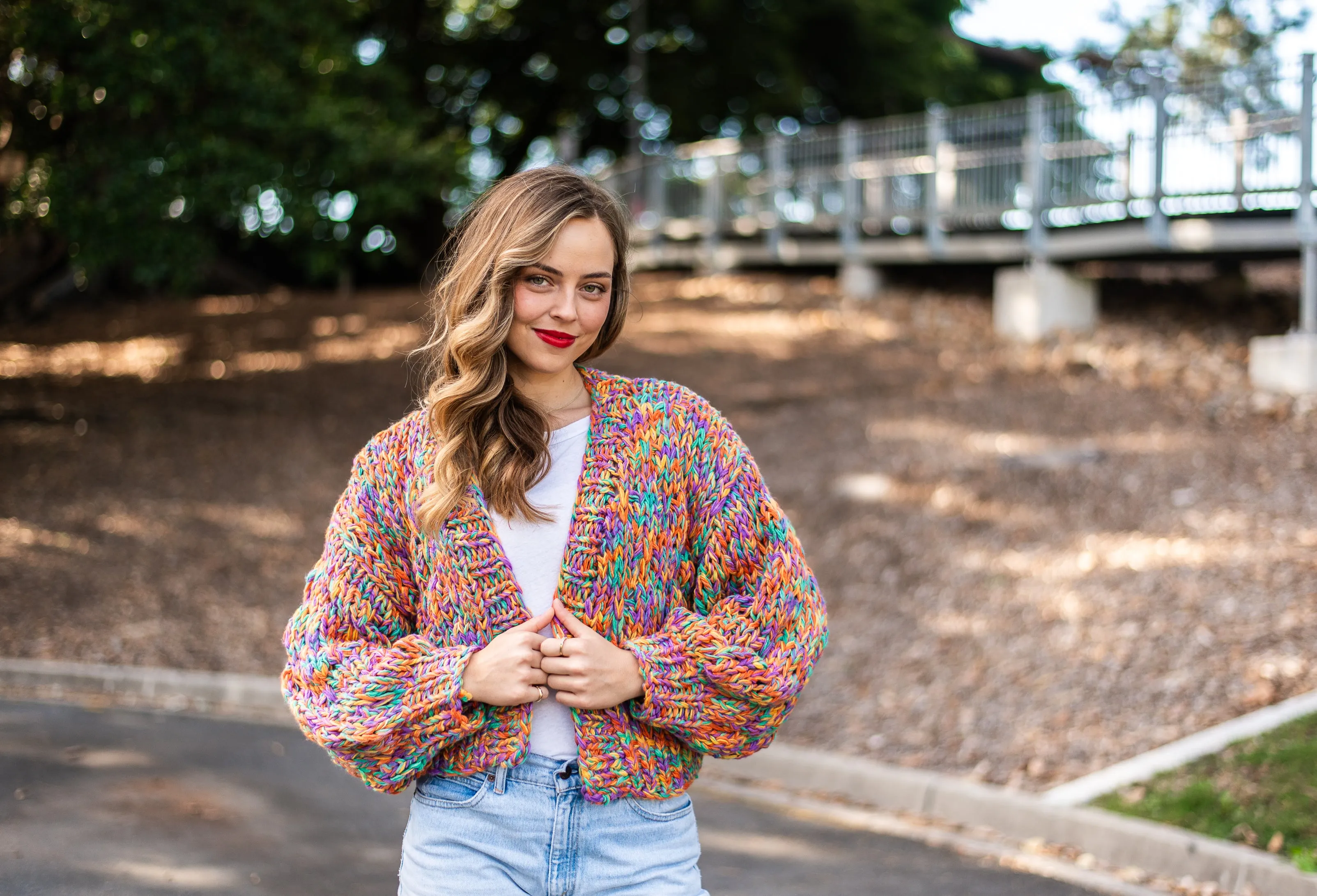 Rainbow Handmade Cardi | Rainbow