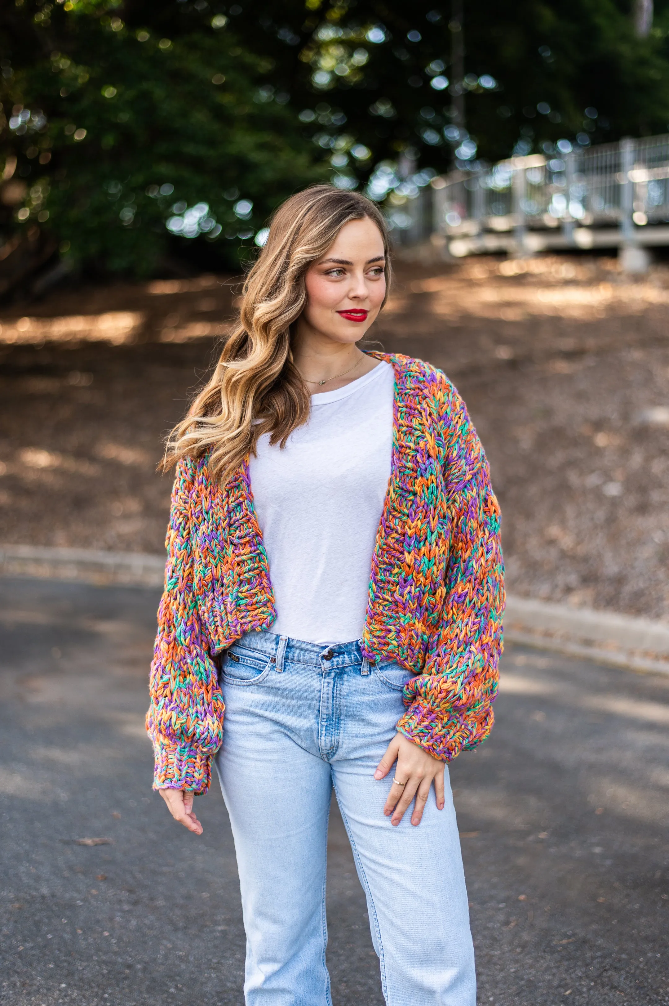 Rainbow Handmade Cardi | Rainbow