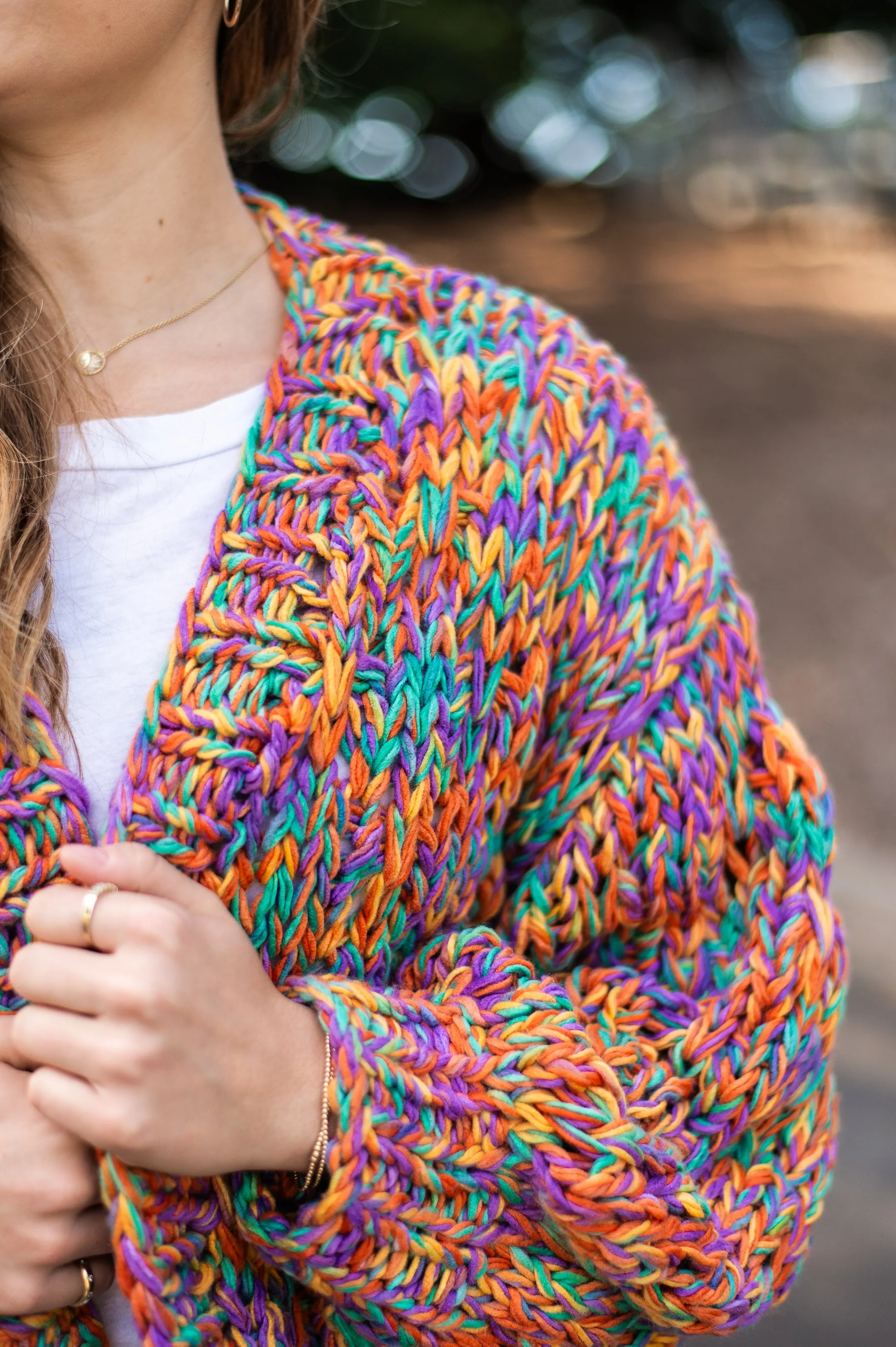 Rainbow Handmade Cardi | Rainbow