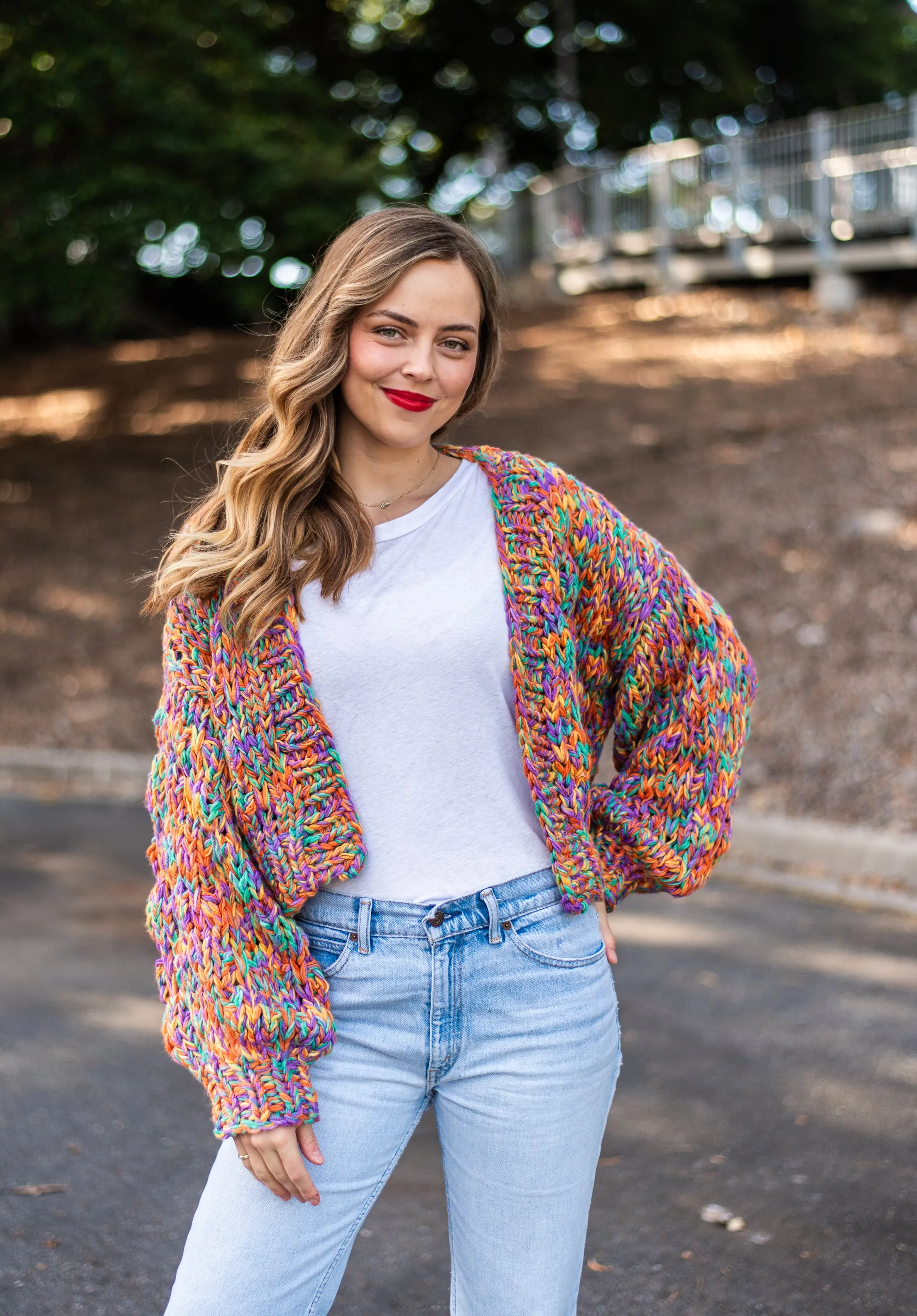 Rainbow Handmade Cardi | Rainbow