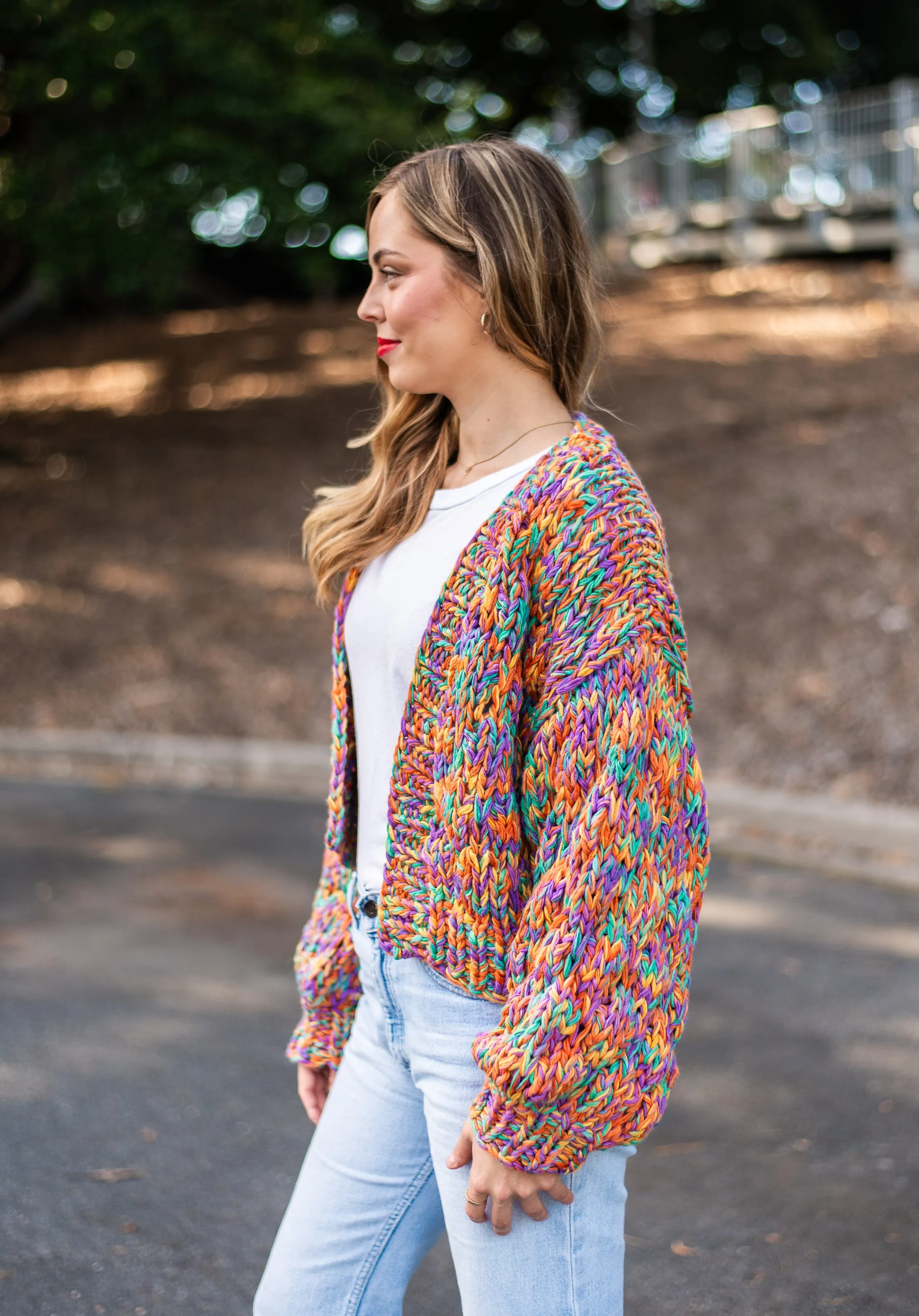 Rainbow Handmade Cardi | Rainbow