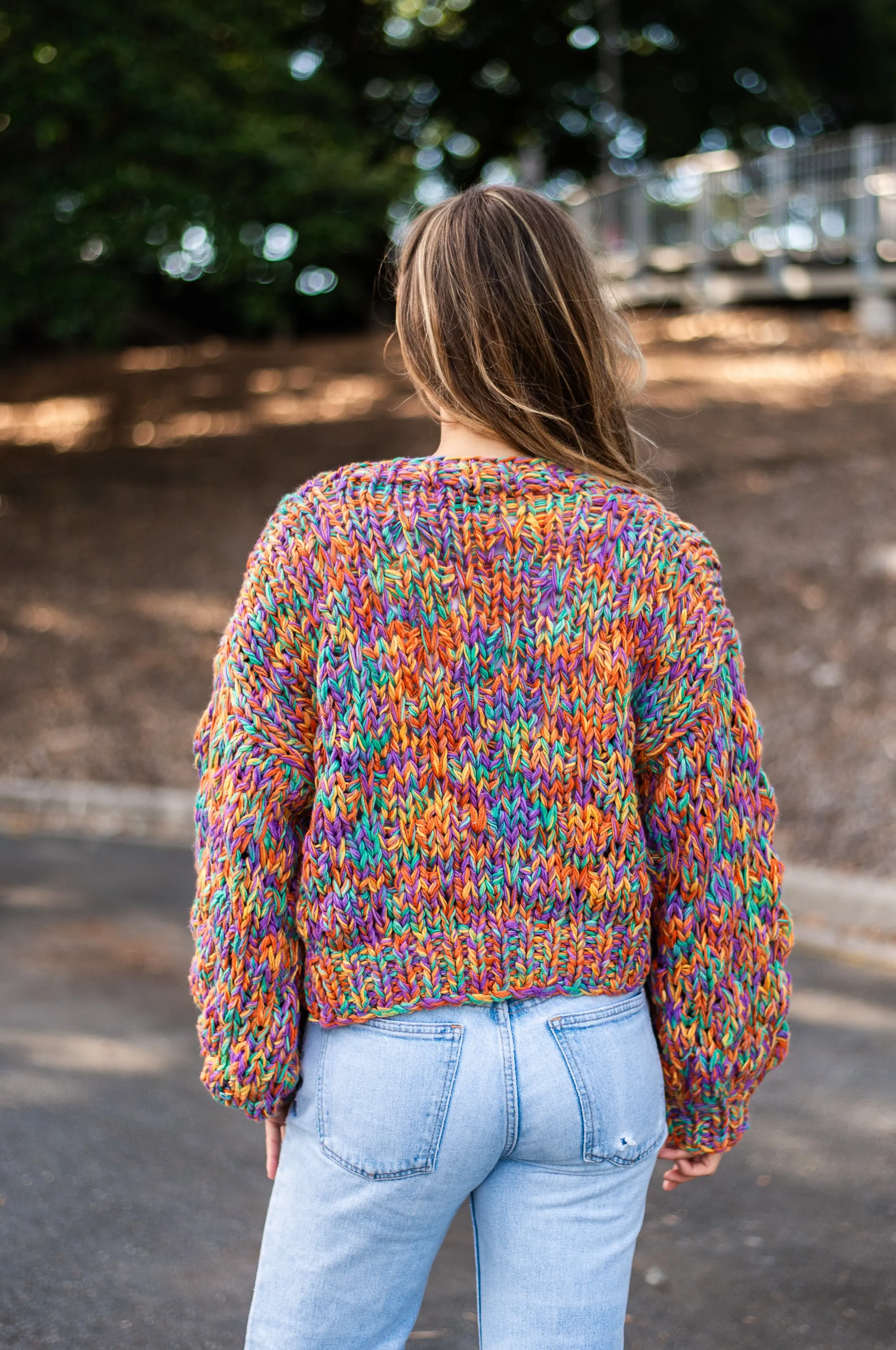 Rainbow Handmade Cardi | Rainbow