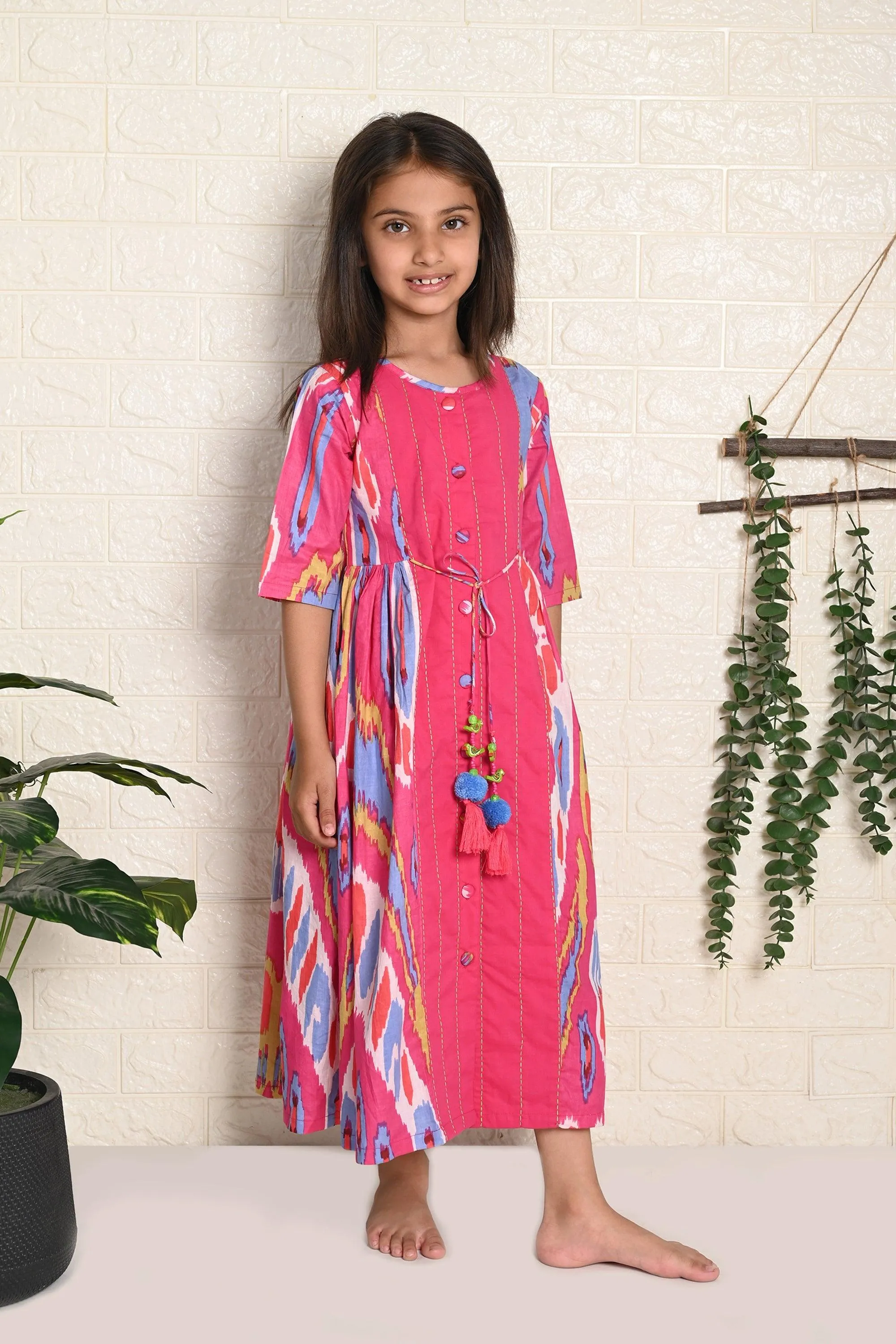 Rainbow Ikat Dress