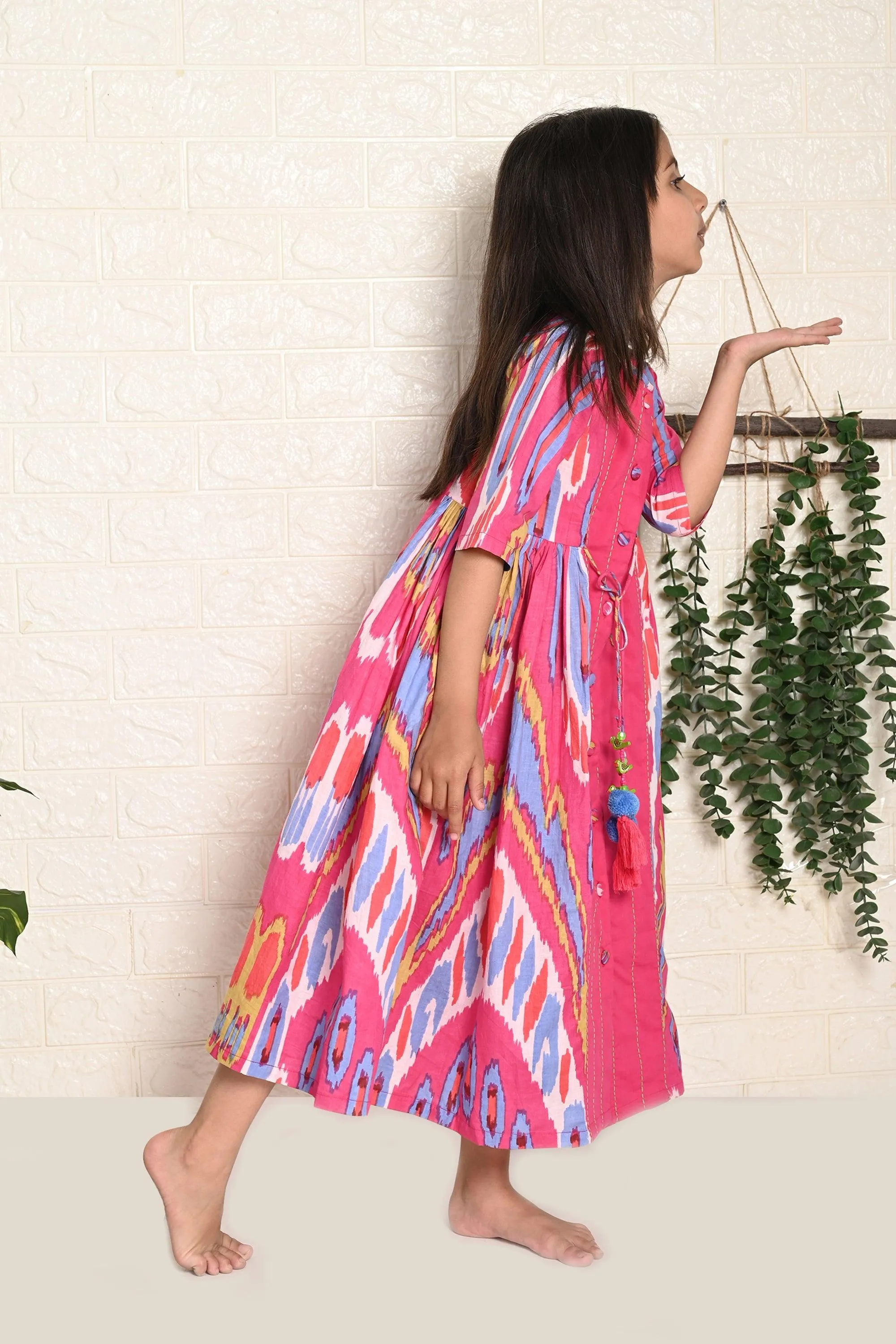 Rainbow Ikat Dress