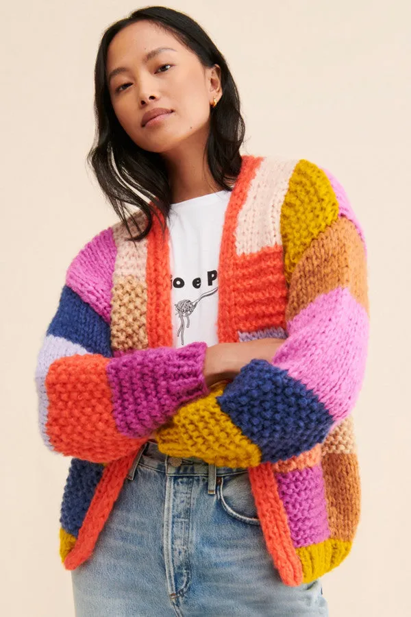 Rainbow Knitted Cardigan